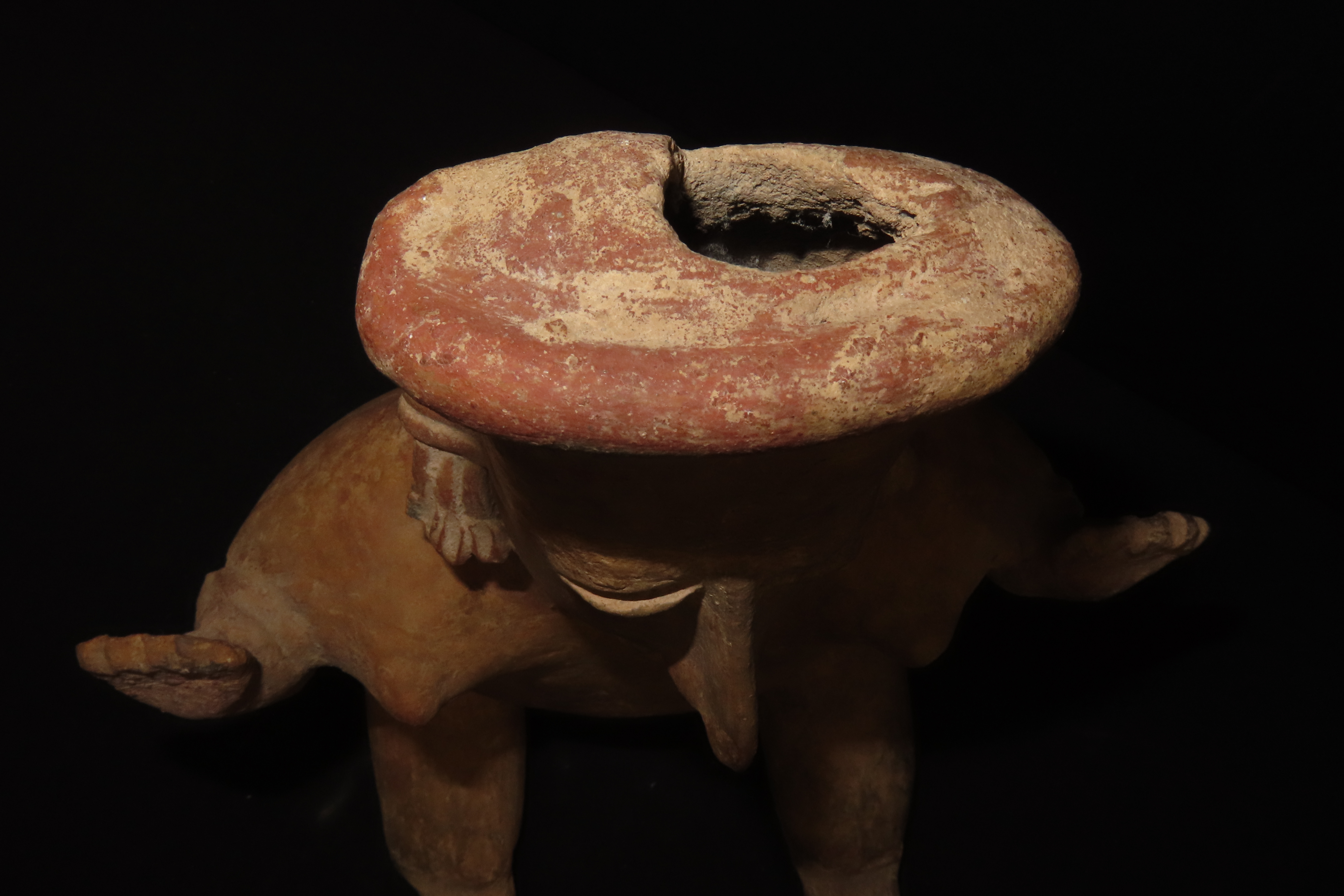 12" x 8" Large Pre-Columbian Jalisco Culture Figure, Western Mexico, 300 BC - 300 CE