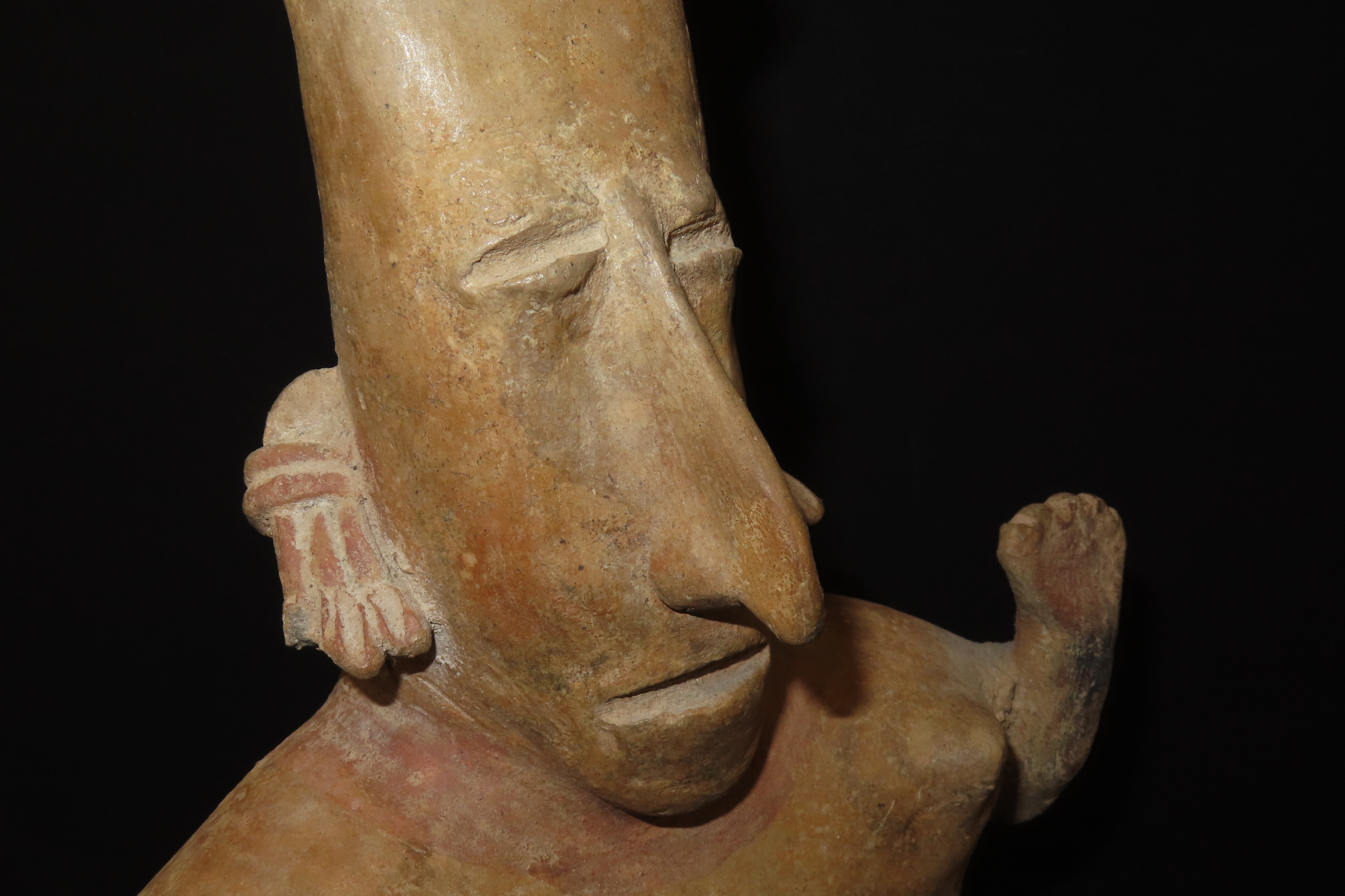 12" x 8" Large Pre-Columbian Jalisco Culture Figure, Western Mexico, 300 BC - 300 CE