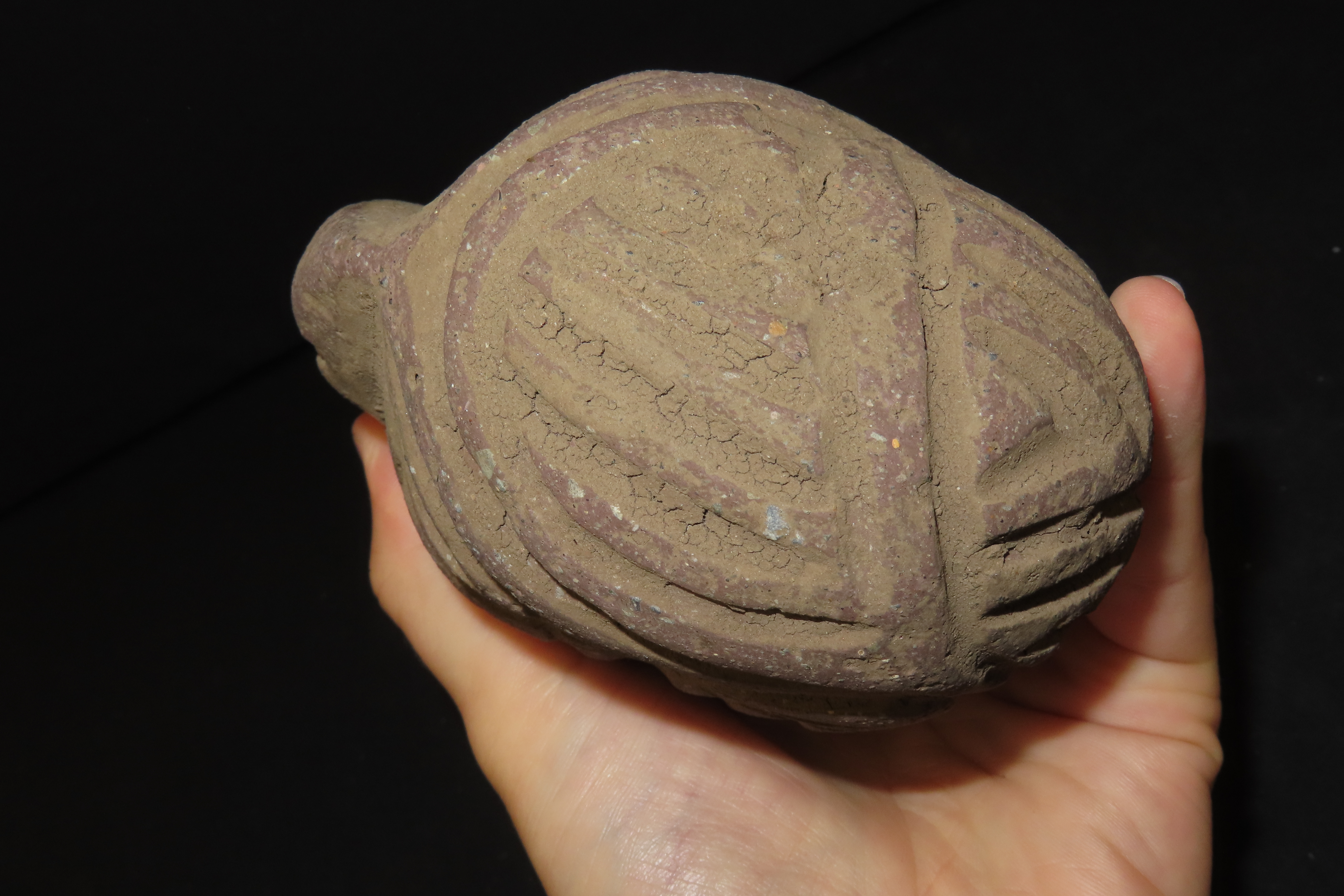 4" x 5" Pre-Columbian Stone Trophy Head, Costa Rica