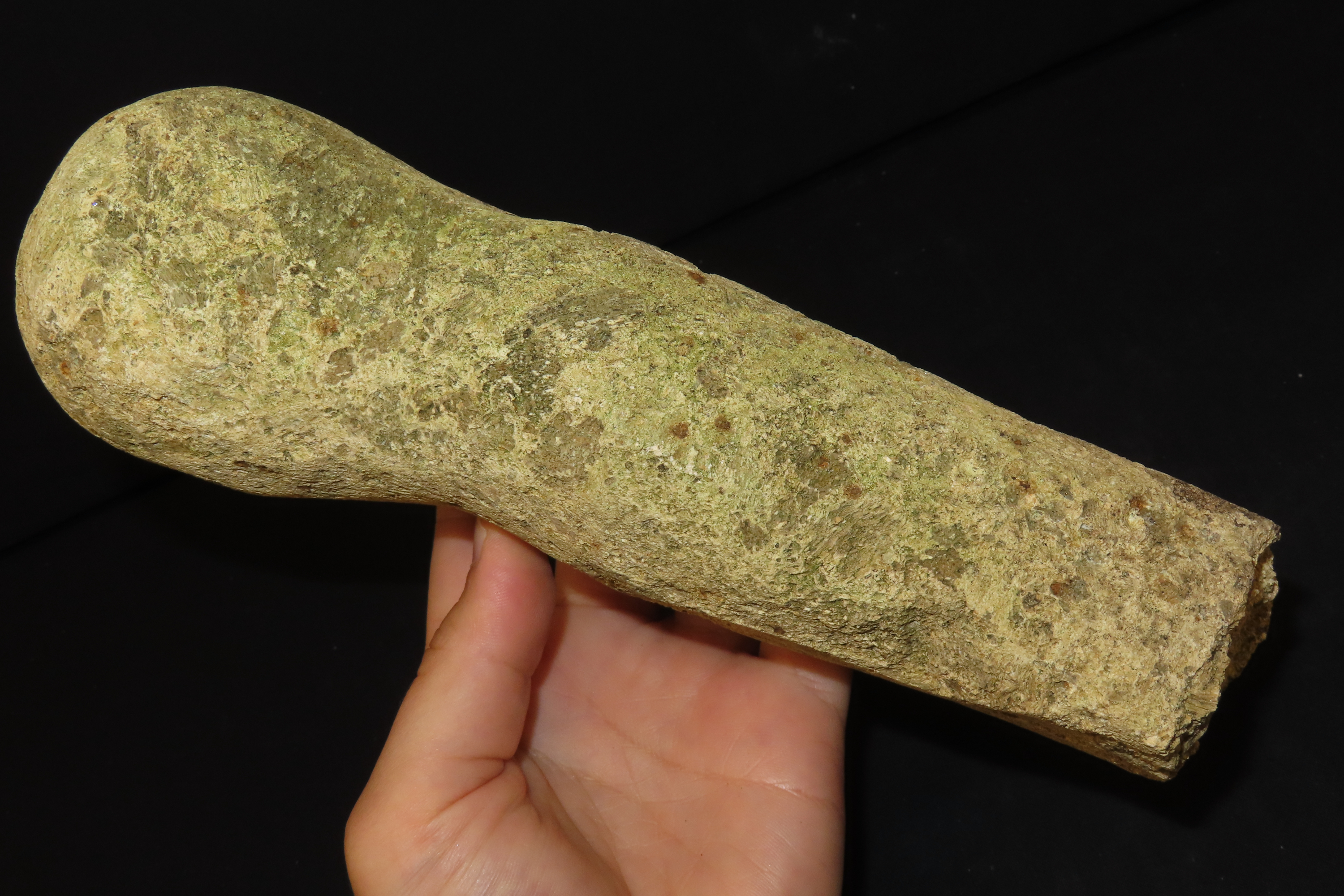 9" x 3" Stone Effigy, Sumba Island, Planted Near Village Entrances for Healing and Protection from Malevolent Spirits