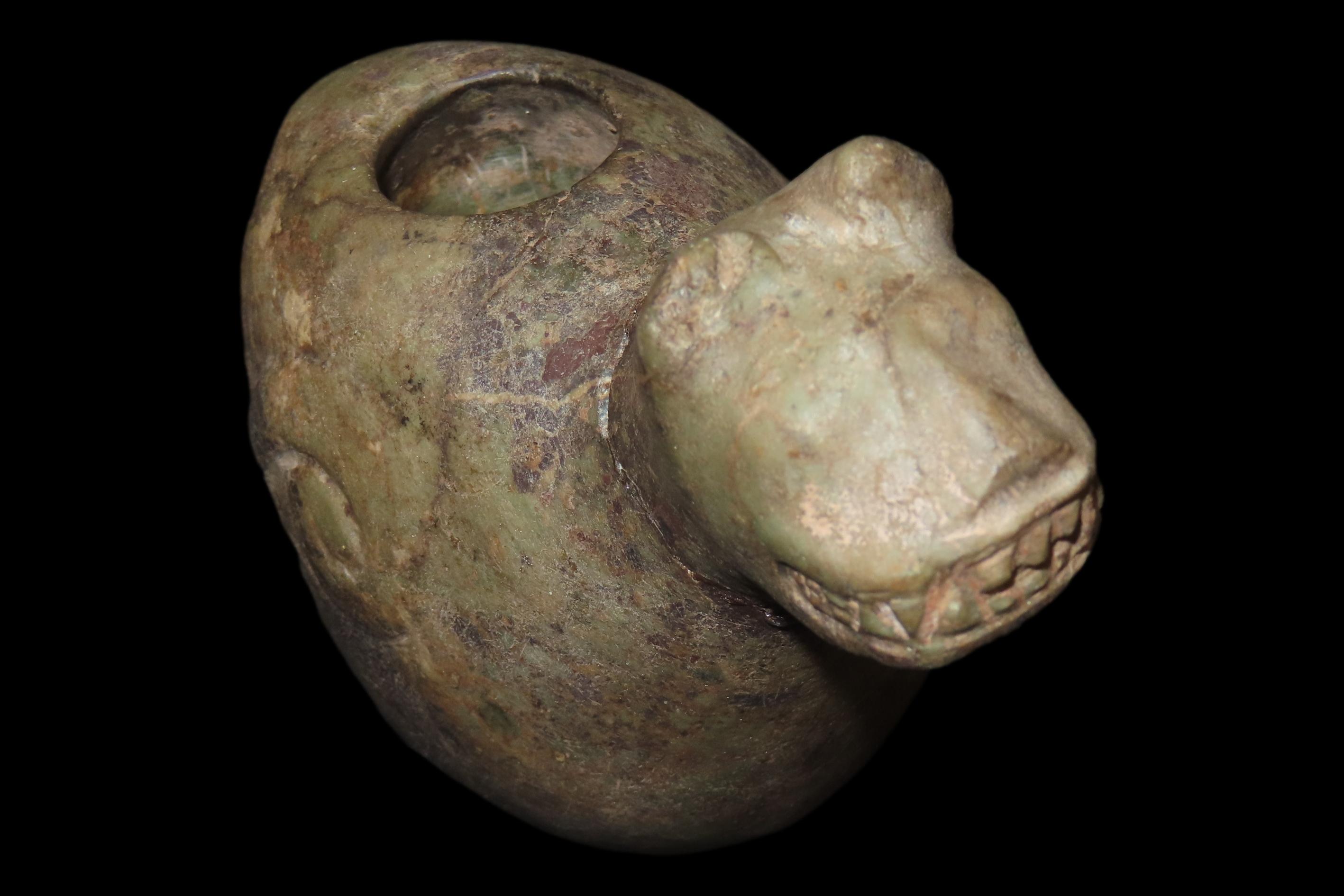 4 1/2" x 2 3/4" Pre-Columbian Conopa, Motley & Leithoff COA, Great Size