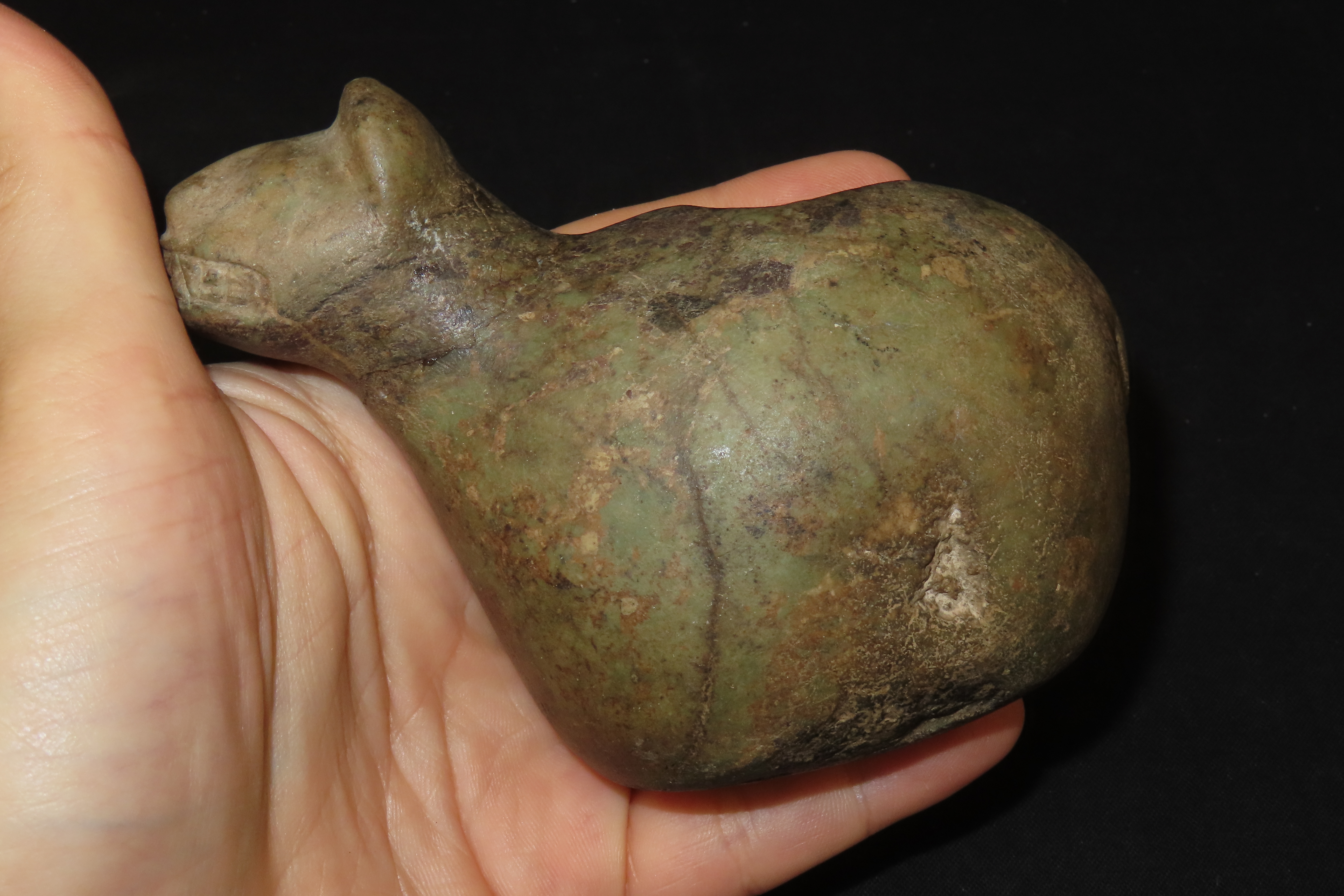 4 1/2" x 2 3/4" Pre-Columbian Conopa, Motley & Leithoff COA, Great Size