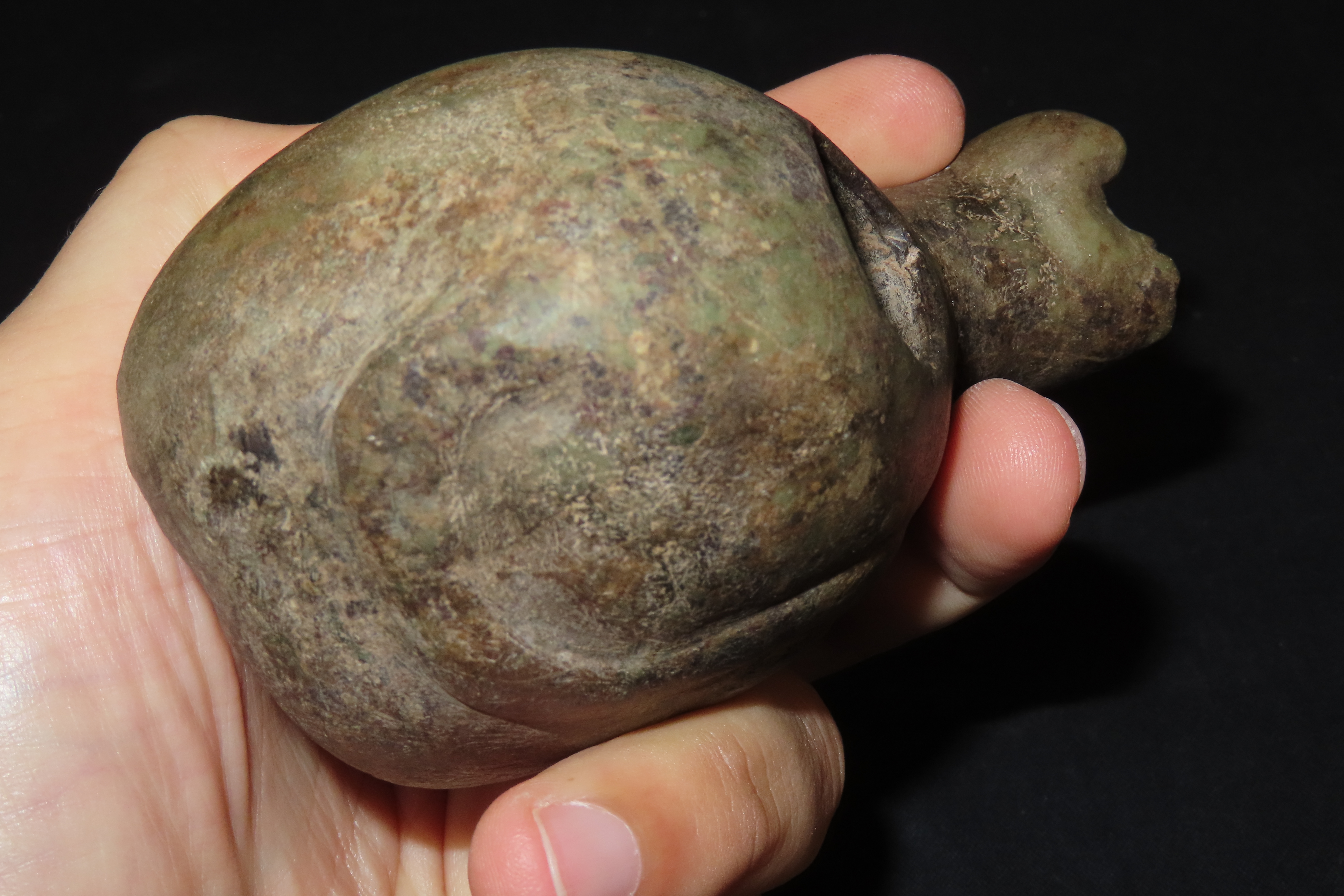 4 1/2" x 2 3/4" Pre-Columbian Conopa, Motley & Leithoff COA, Great Size