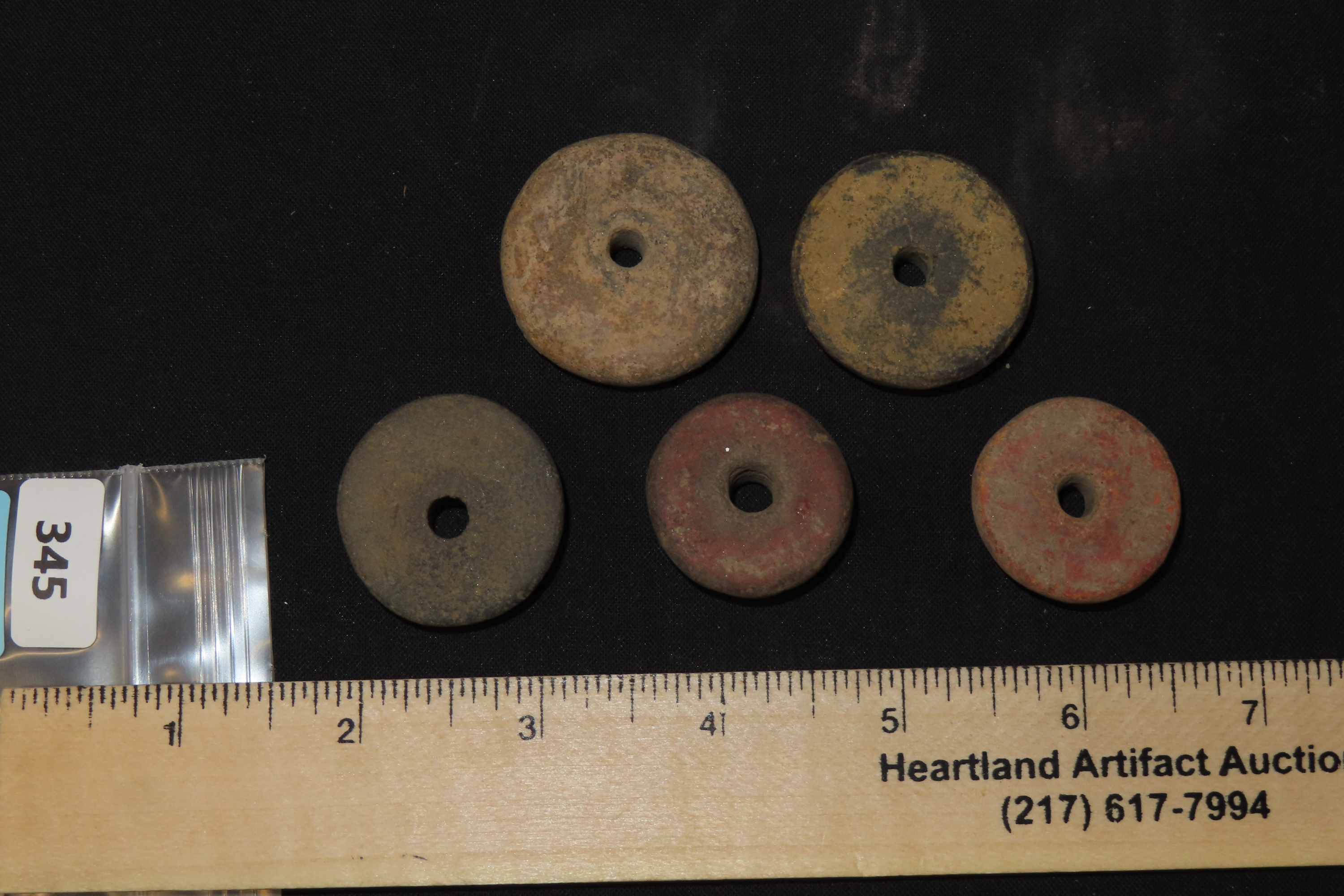 Set of Pre-Columbian Effigy Pottery Beads, Belize