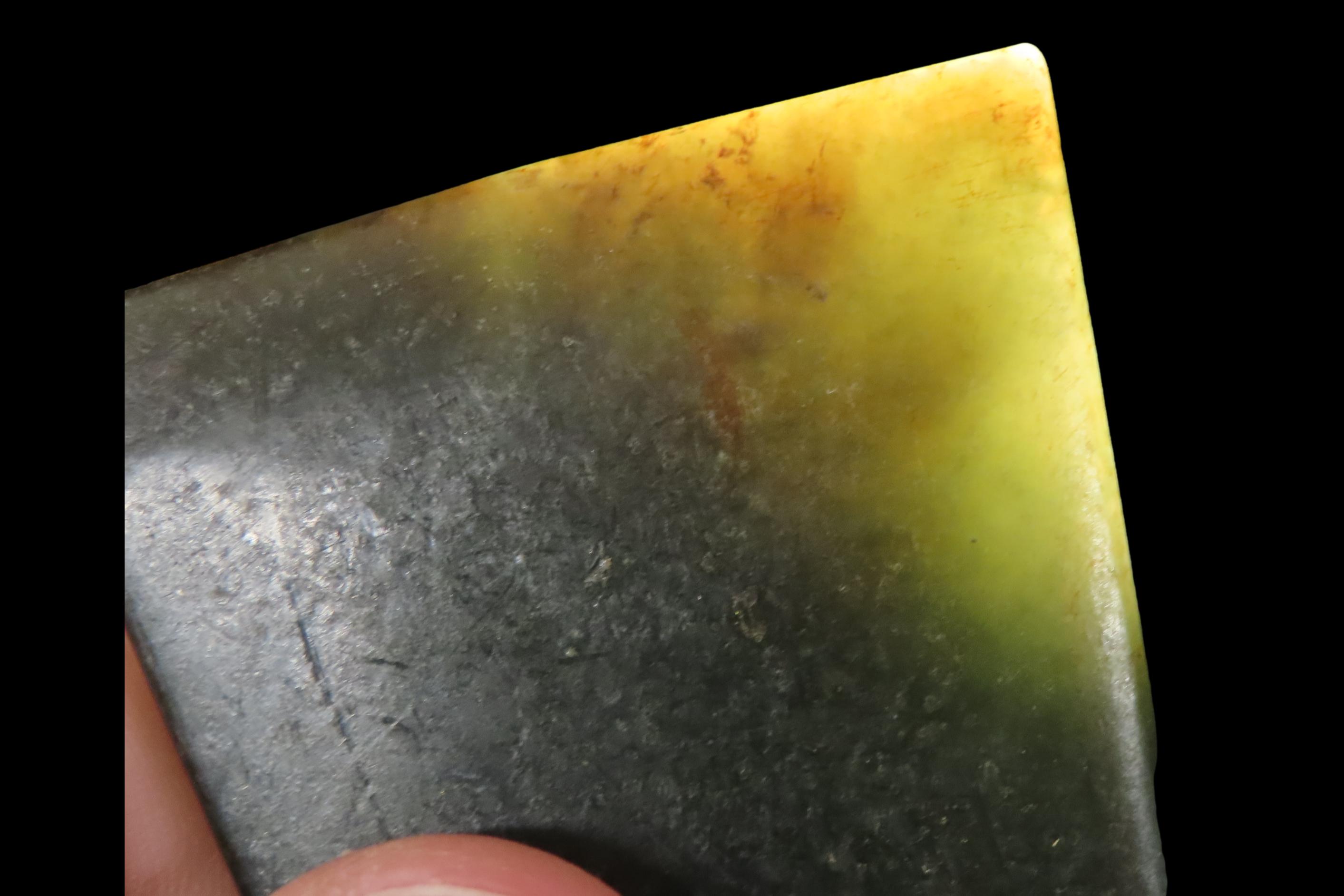 2 5/8" x 1 3/4" Neolithic Chinese Jade/Jadeite Artifact