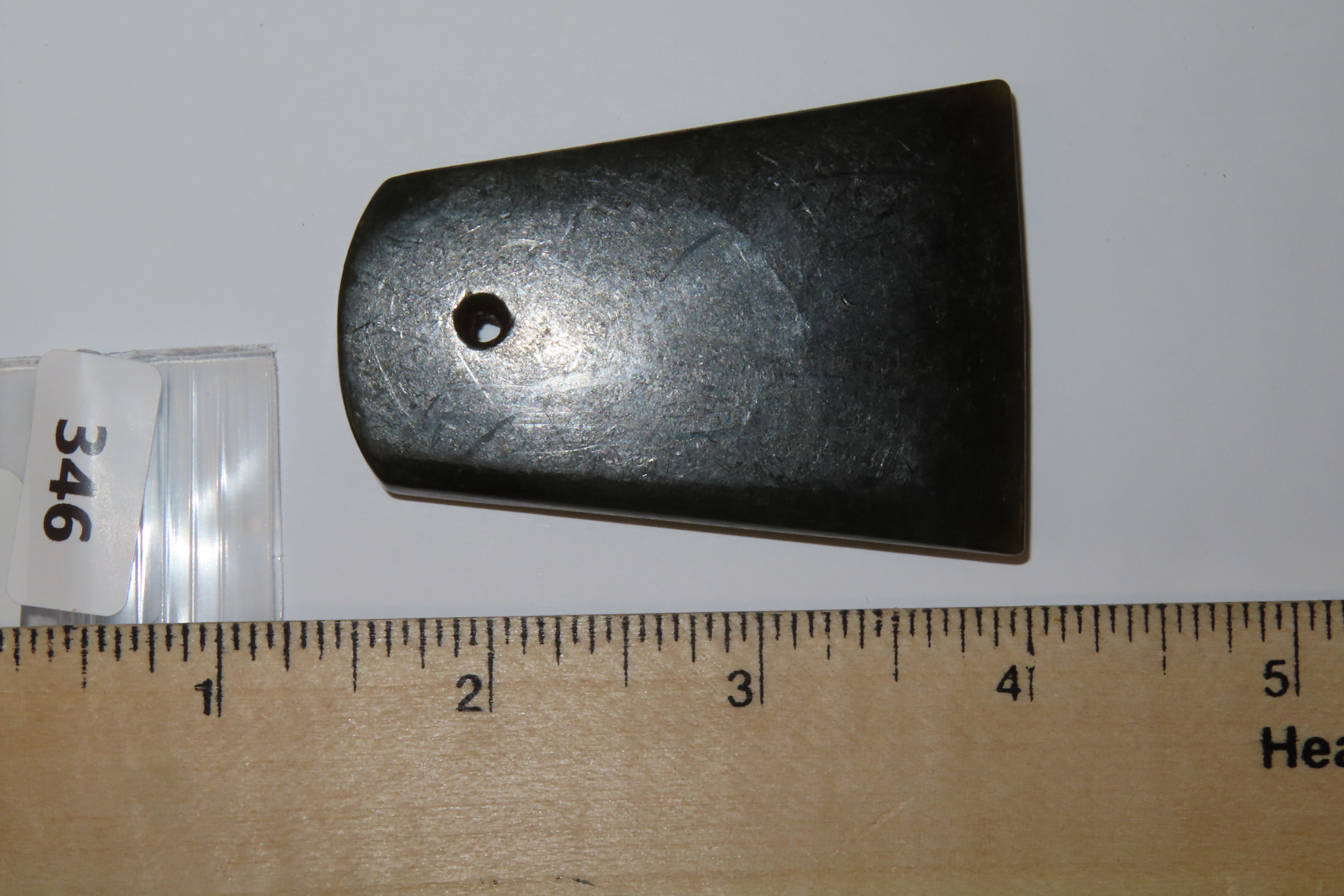 2 5/8" x 1 3/4" Neolithic Chinese Jade/Jadeite Artifact