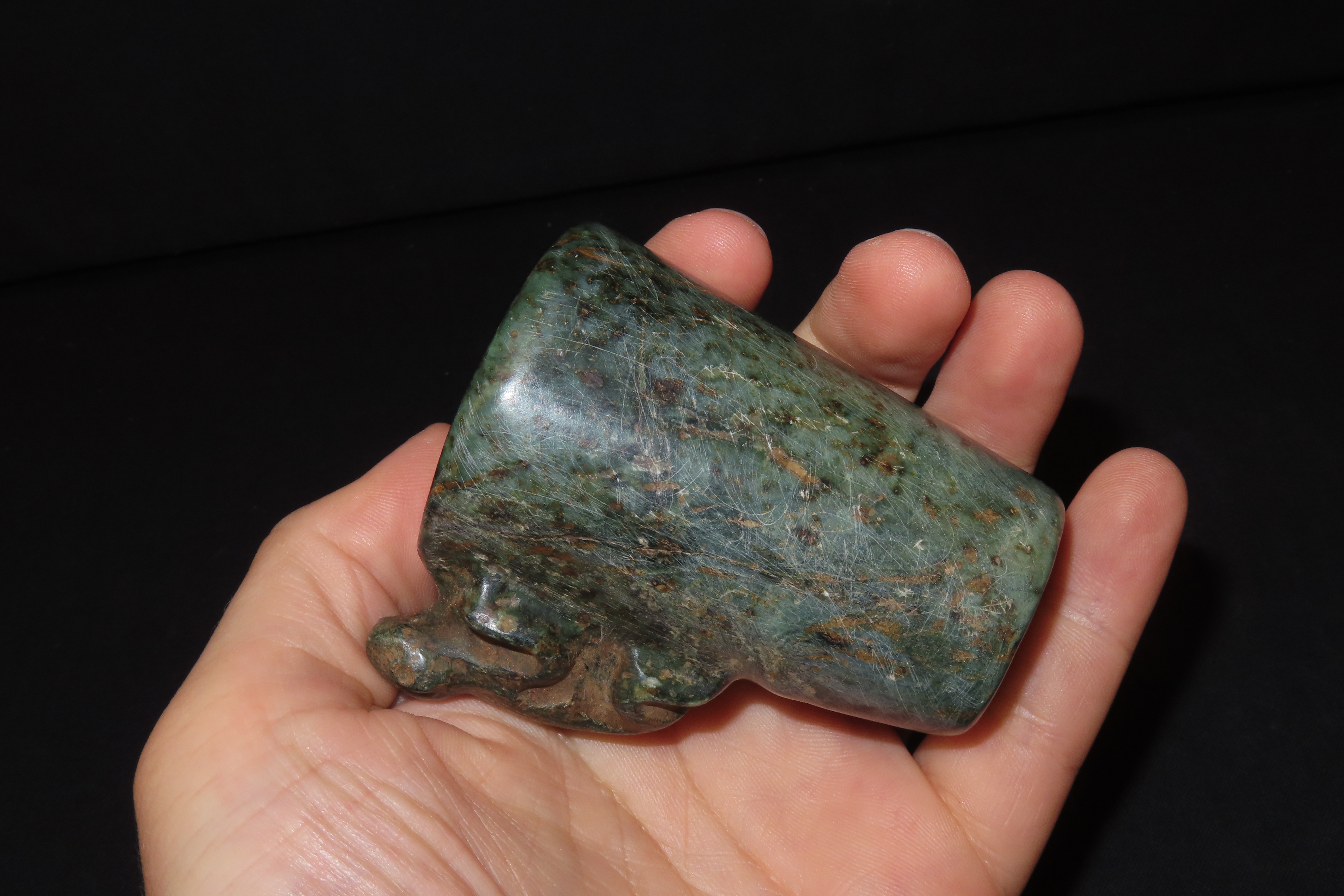 2 9/16" x 2 7/8" Pre-Columbian Animal Effigy Ceramic Vessel