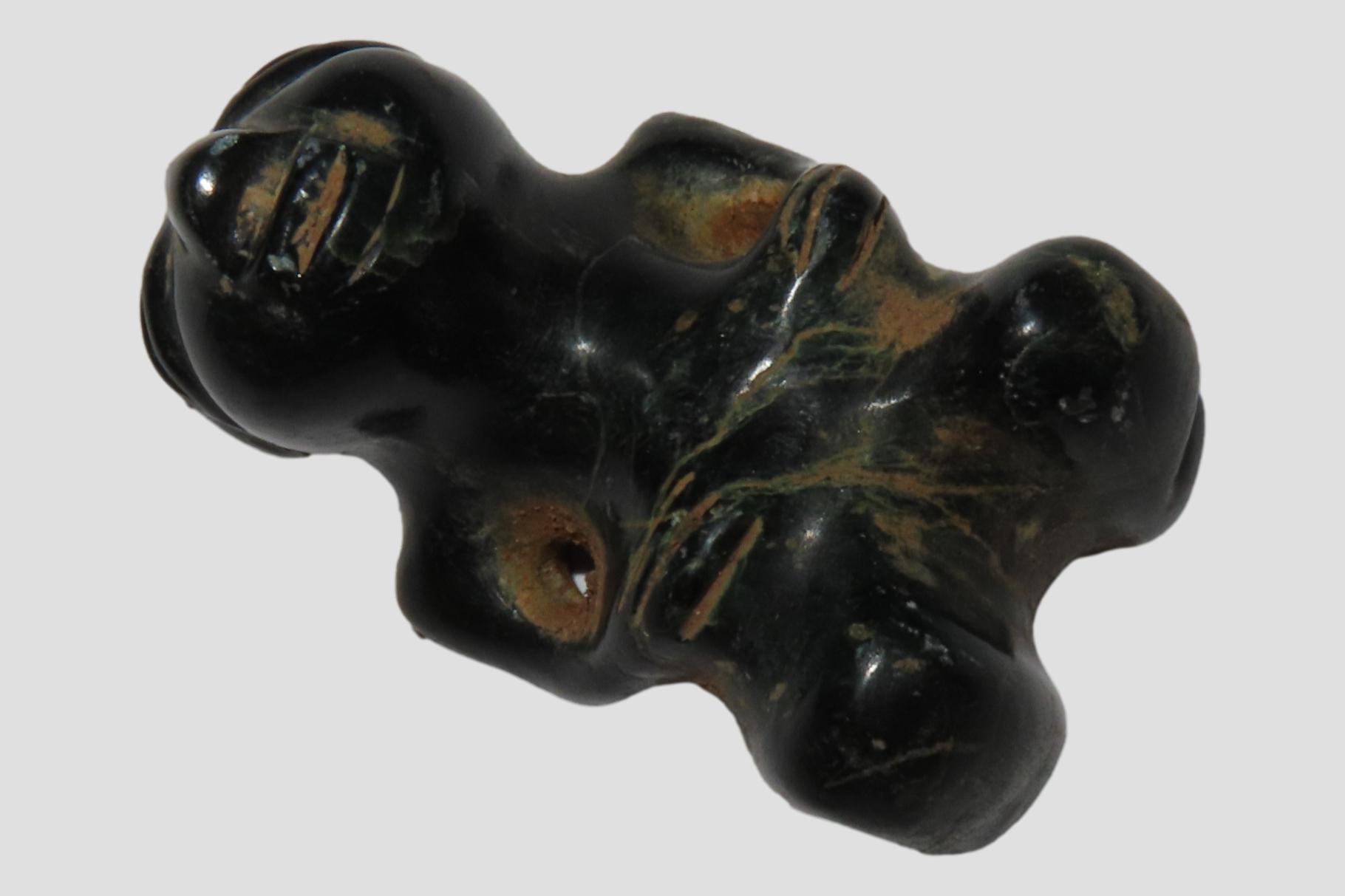 1" x 1 3/4" Human Effigy Pendant, Motley & Leithoff COA