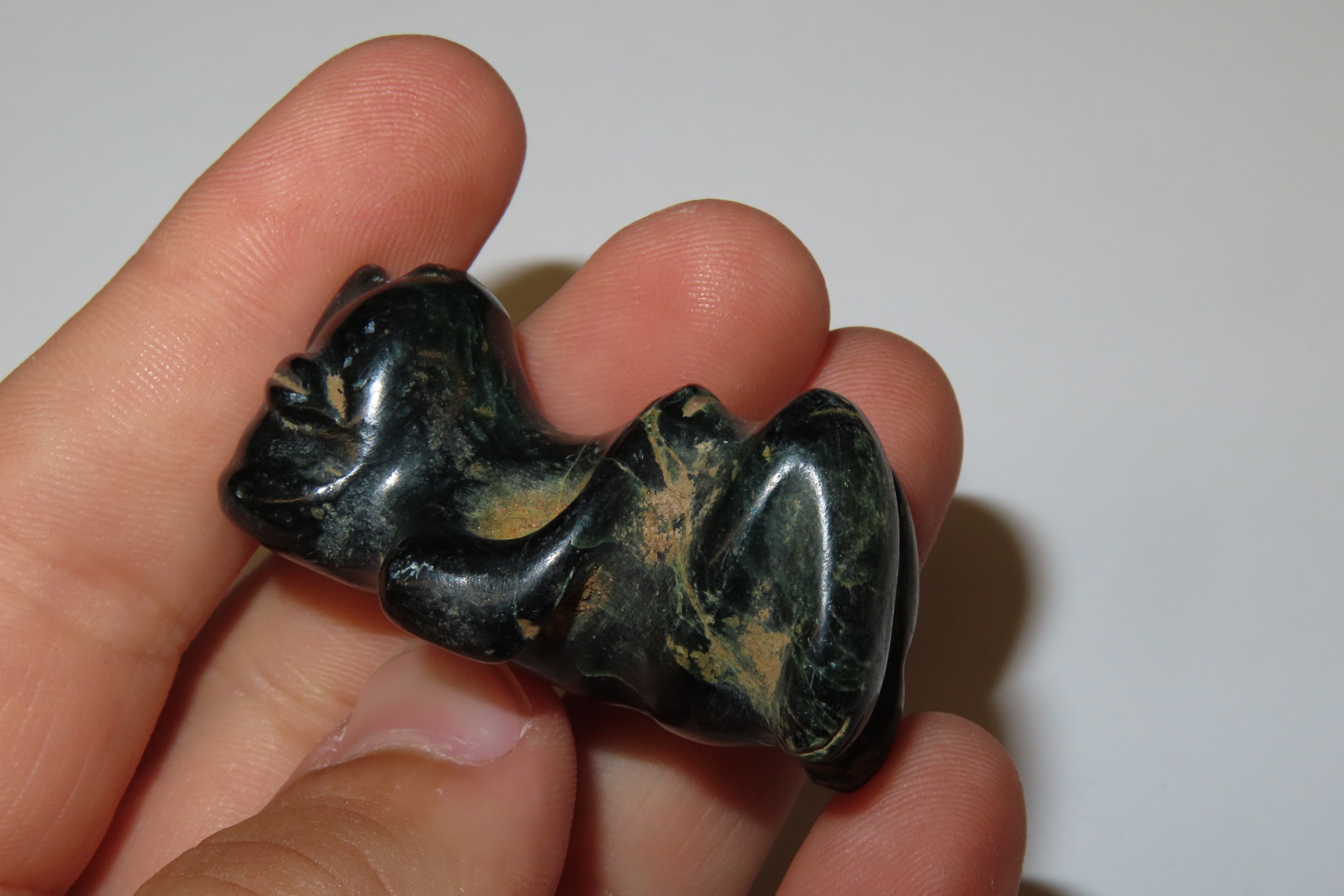 1" x 1 3/4" Human Effigy Pendant, Motley & Leithoff COA