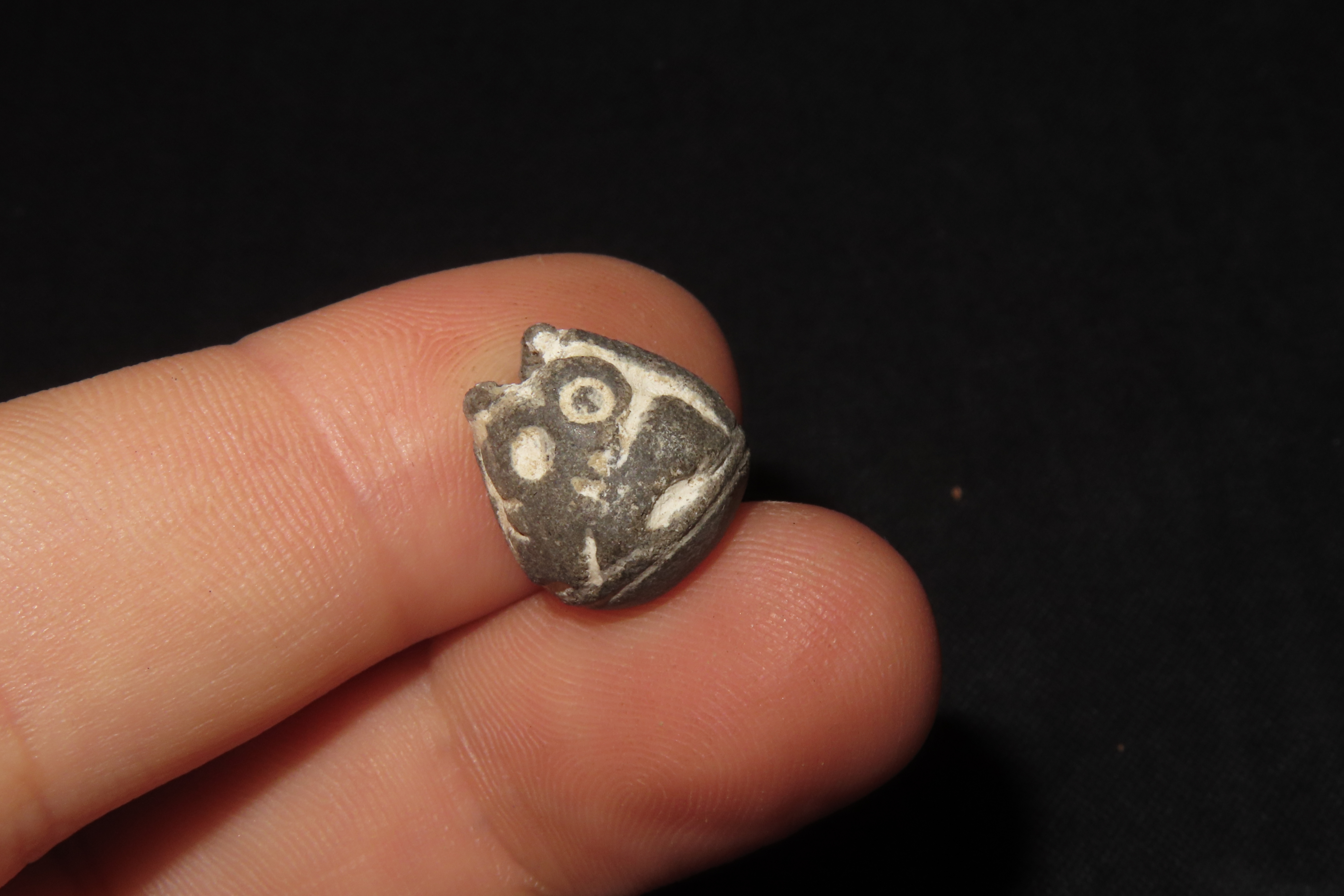 Pre-Columbian Engraved Bead, Machalilla Culture, Ecuador, 1500-1100 BCE