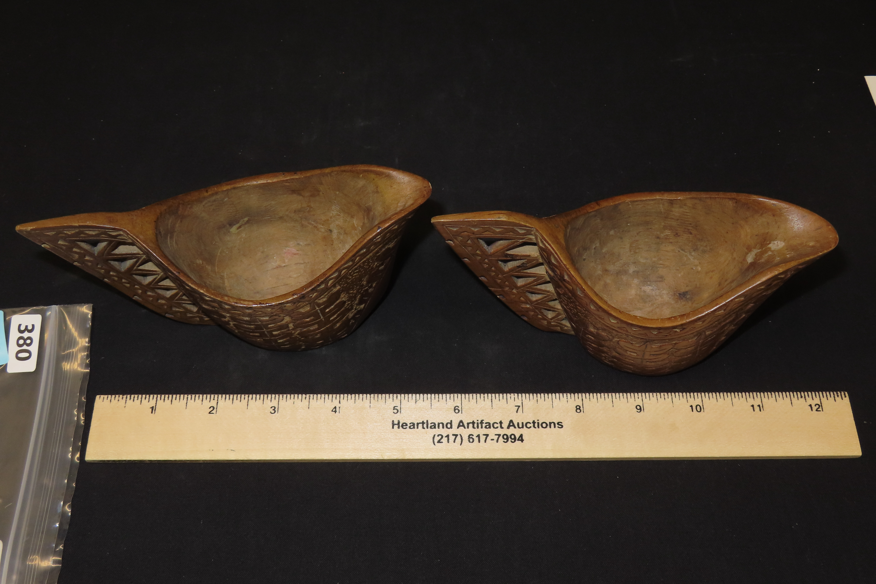 3 1/2" x 6 1/4" Pair of Ukrainian Cream Cups