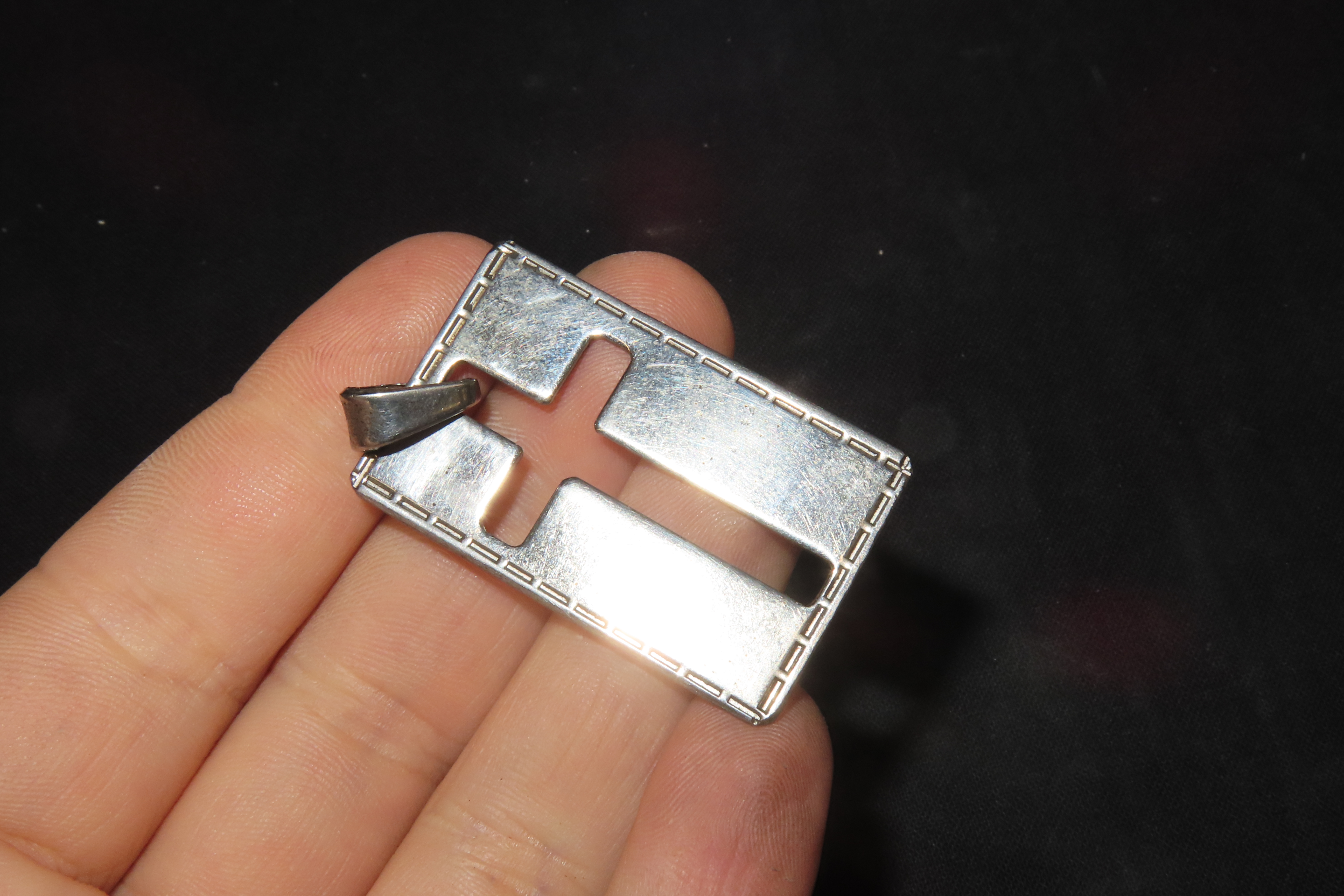 1 1/2" x 1" Mexican Cutout Cross Pendant