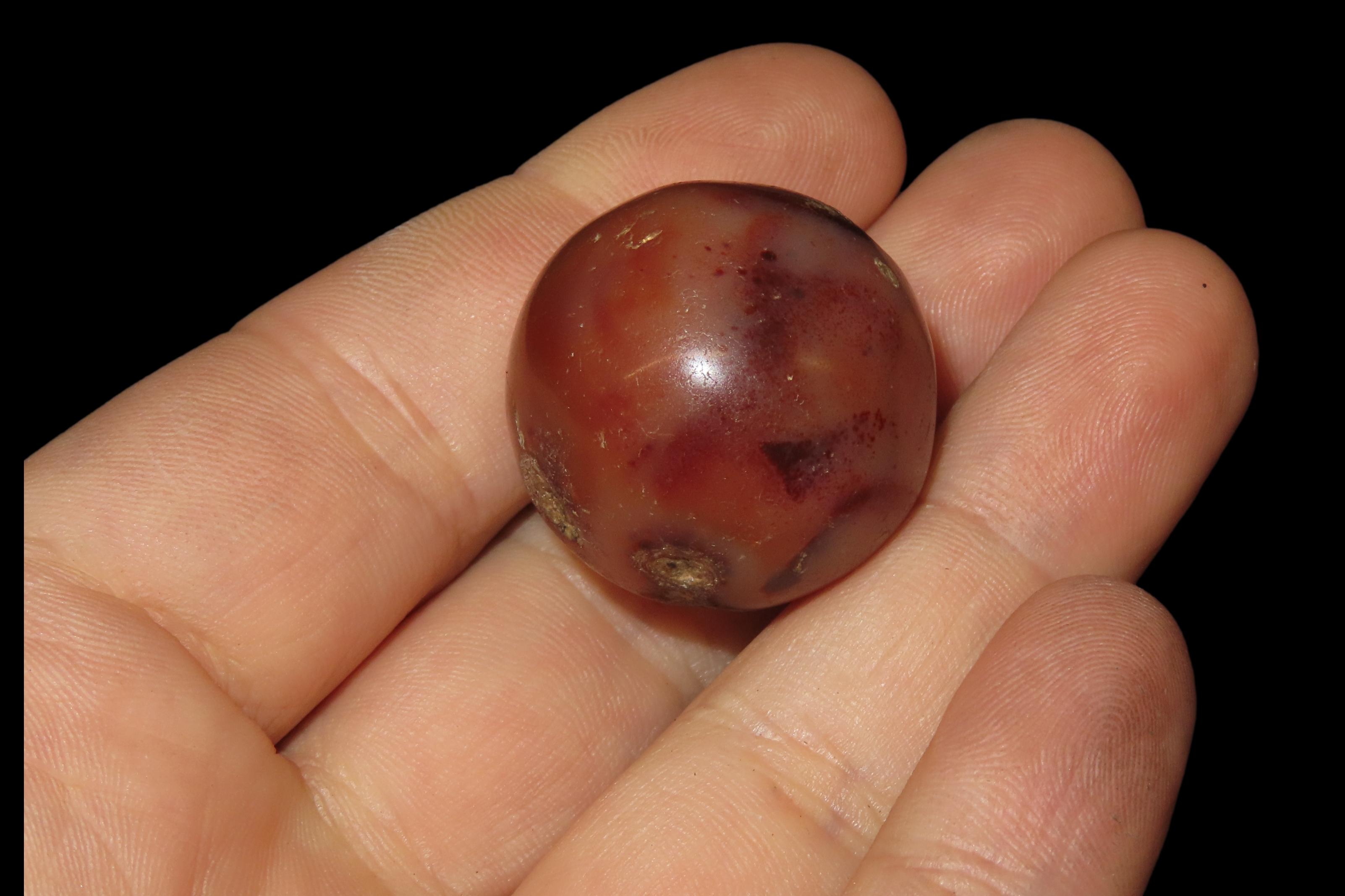 7/8" Large Chinese Carnelian Bead