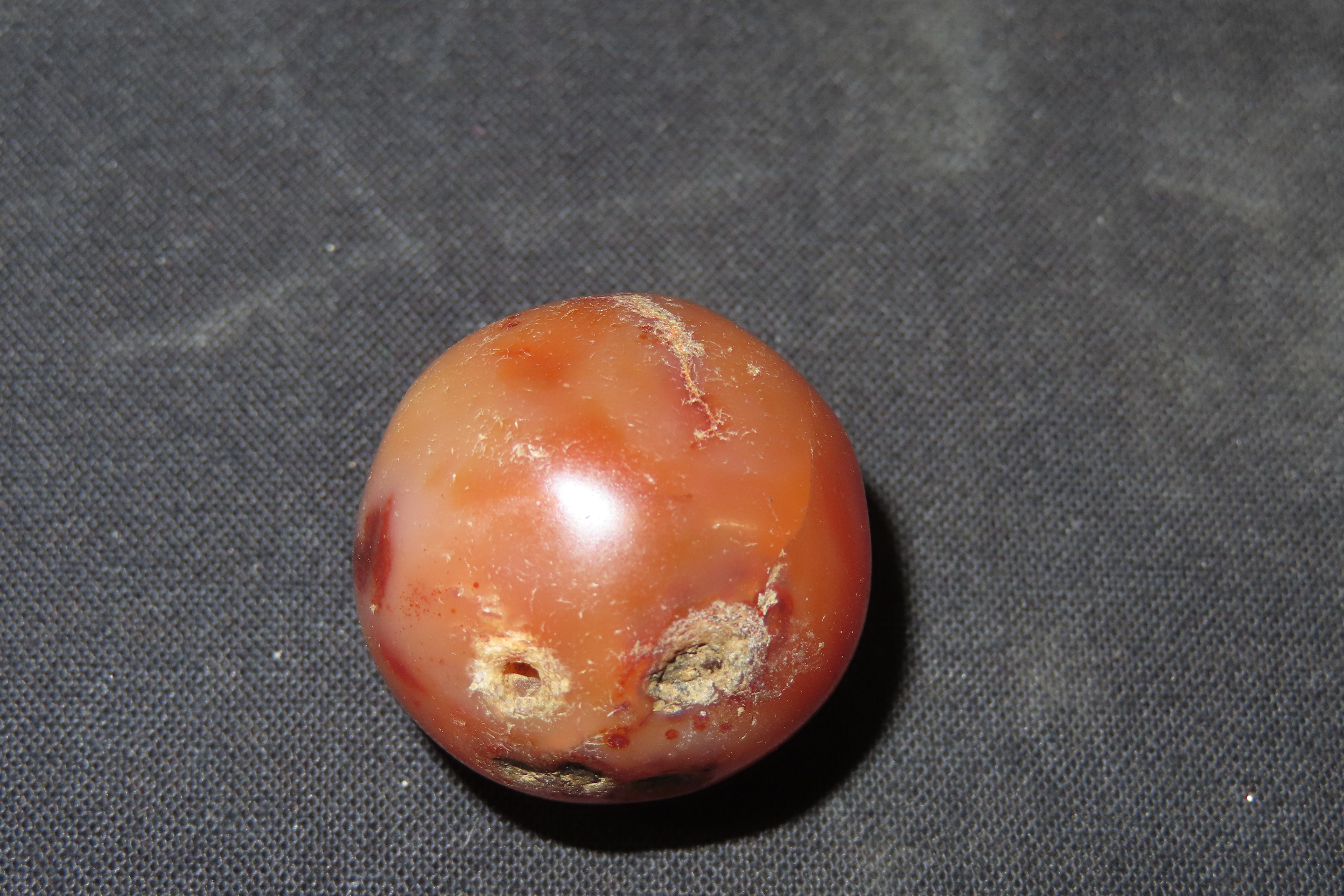 7/8" Large Chinese Carnelian Bead