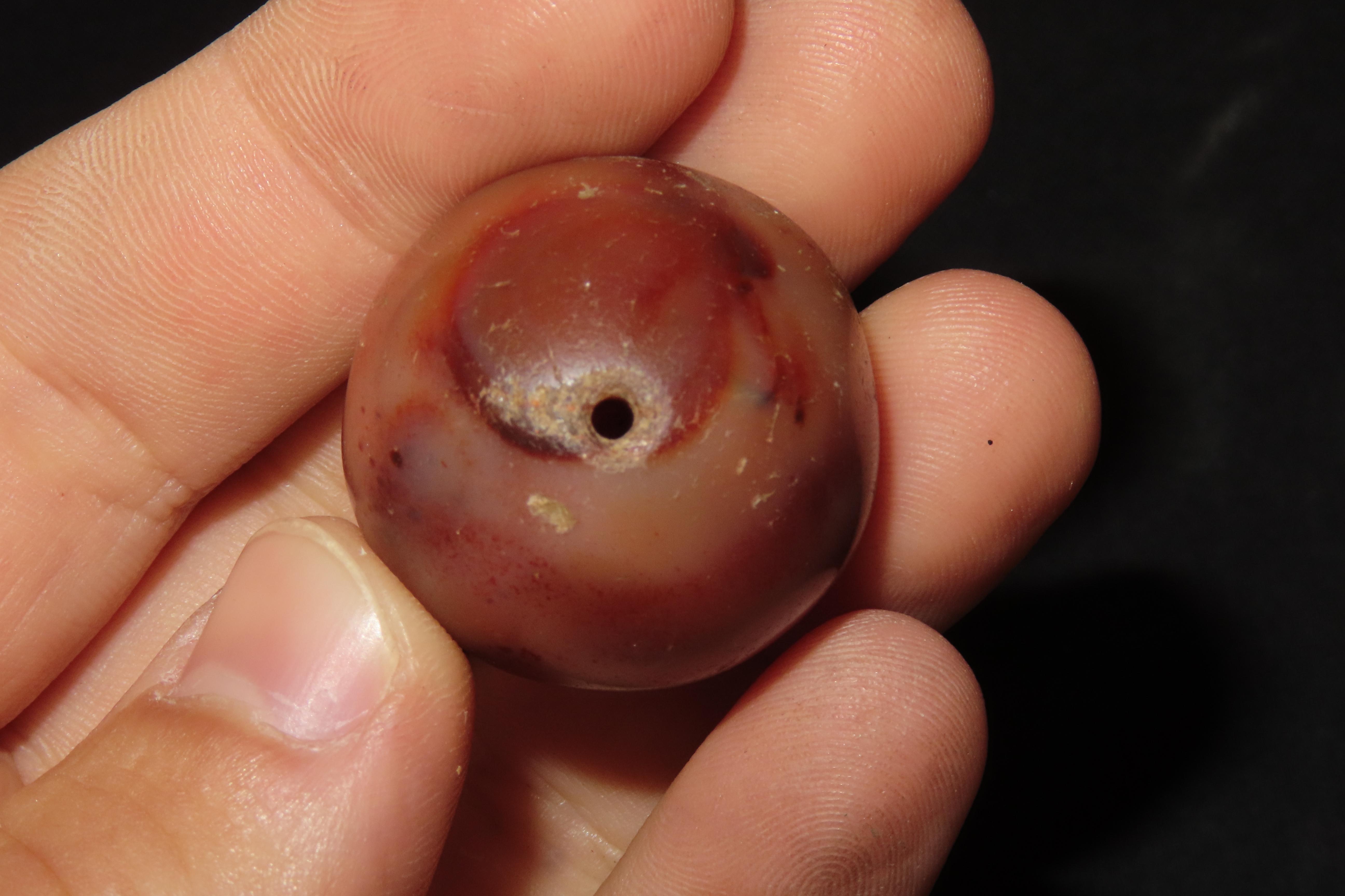 7/8" Large Chinese Carnelian Bead