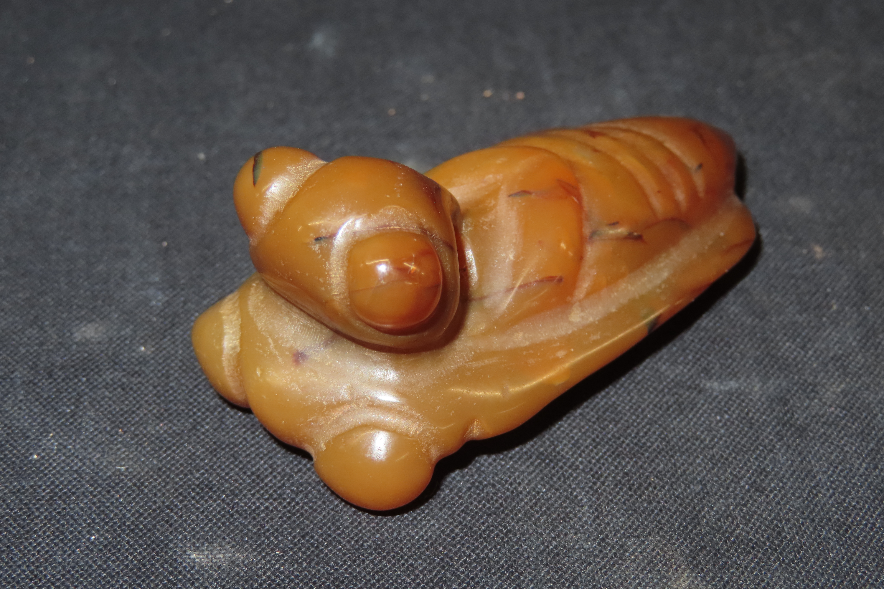 2 5/8" x 1 1/8" Chinese Jade Locust Pendant