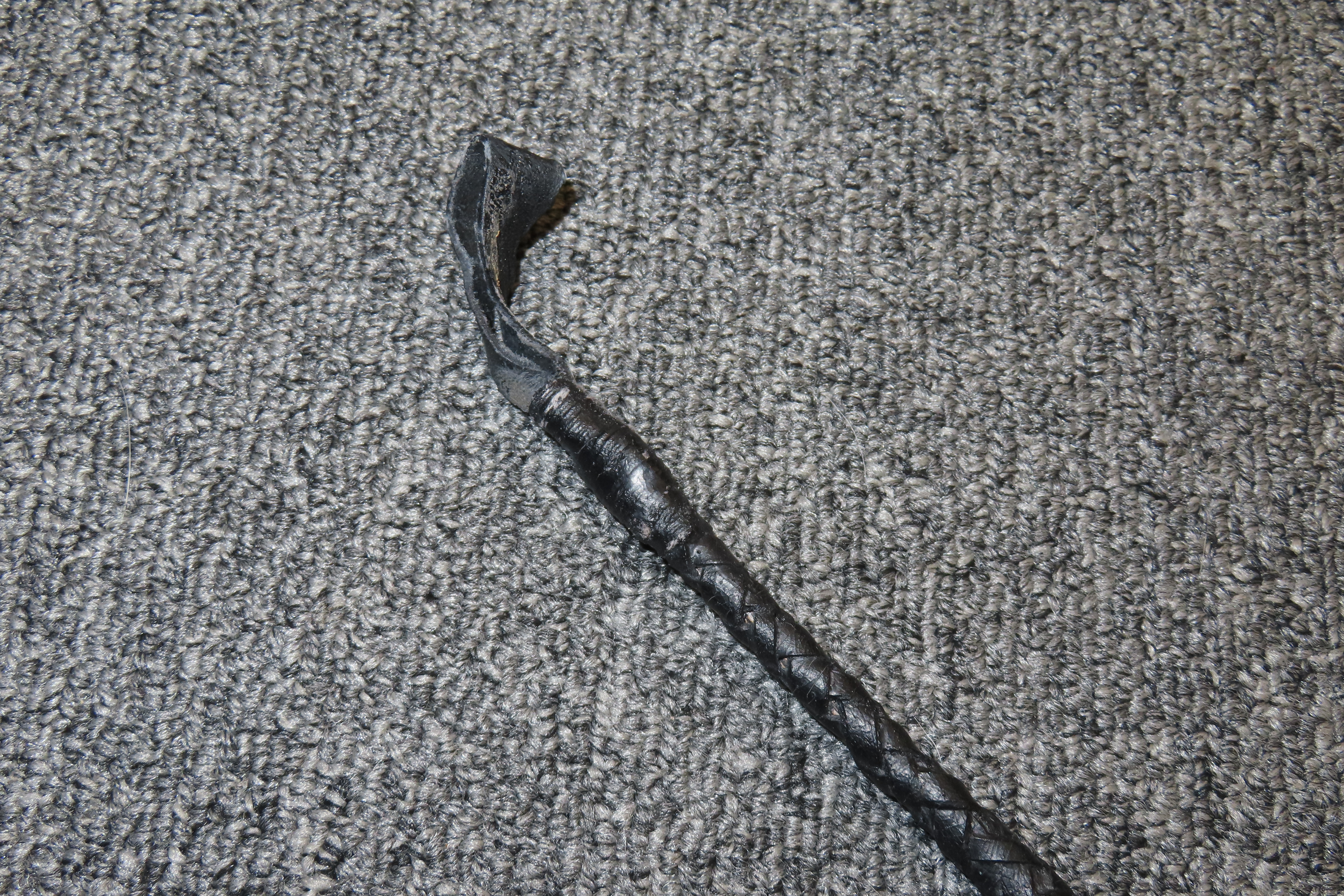 30 1/4" Braided Leather Riding Crop