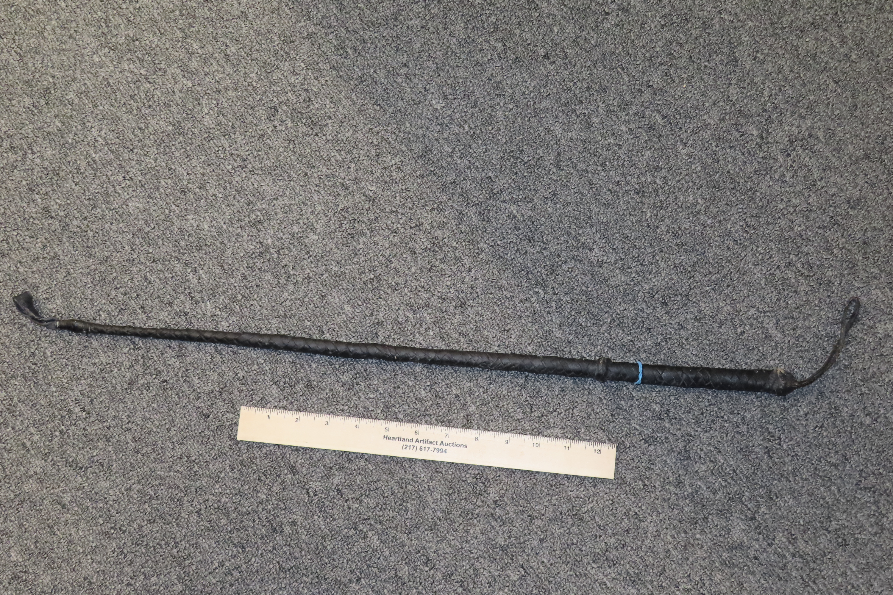 30 1/4" Braided Leather Riding Crop