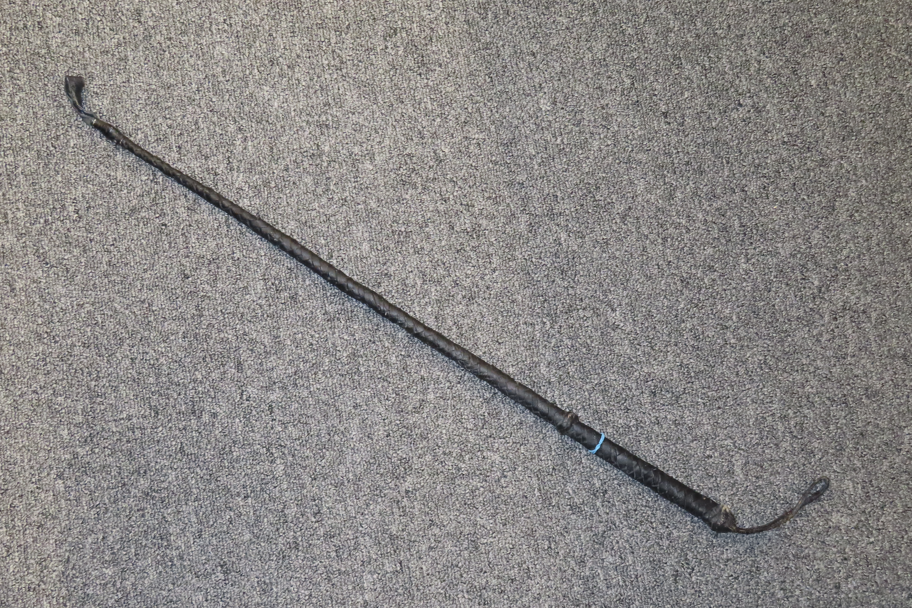 30 1/4" Braided Leather Riding Crop