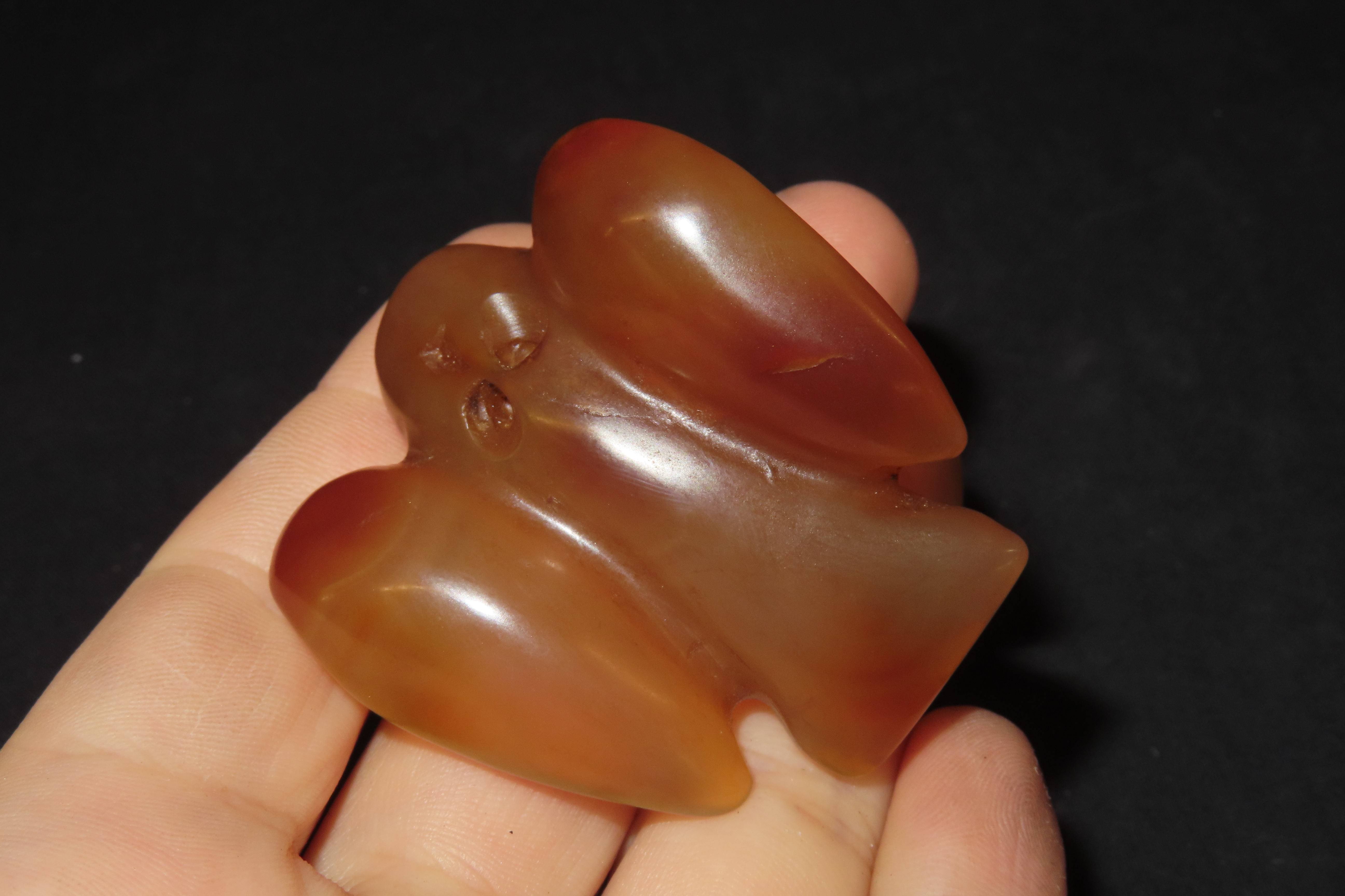 2" x 1 7/8" Chinese Jade Eagle Pendant