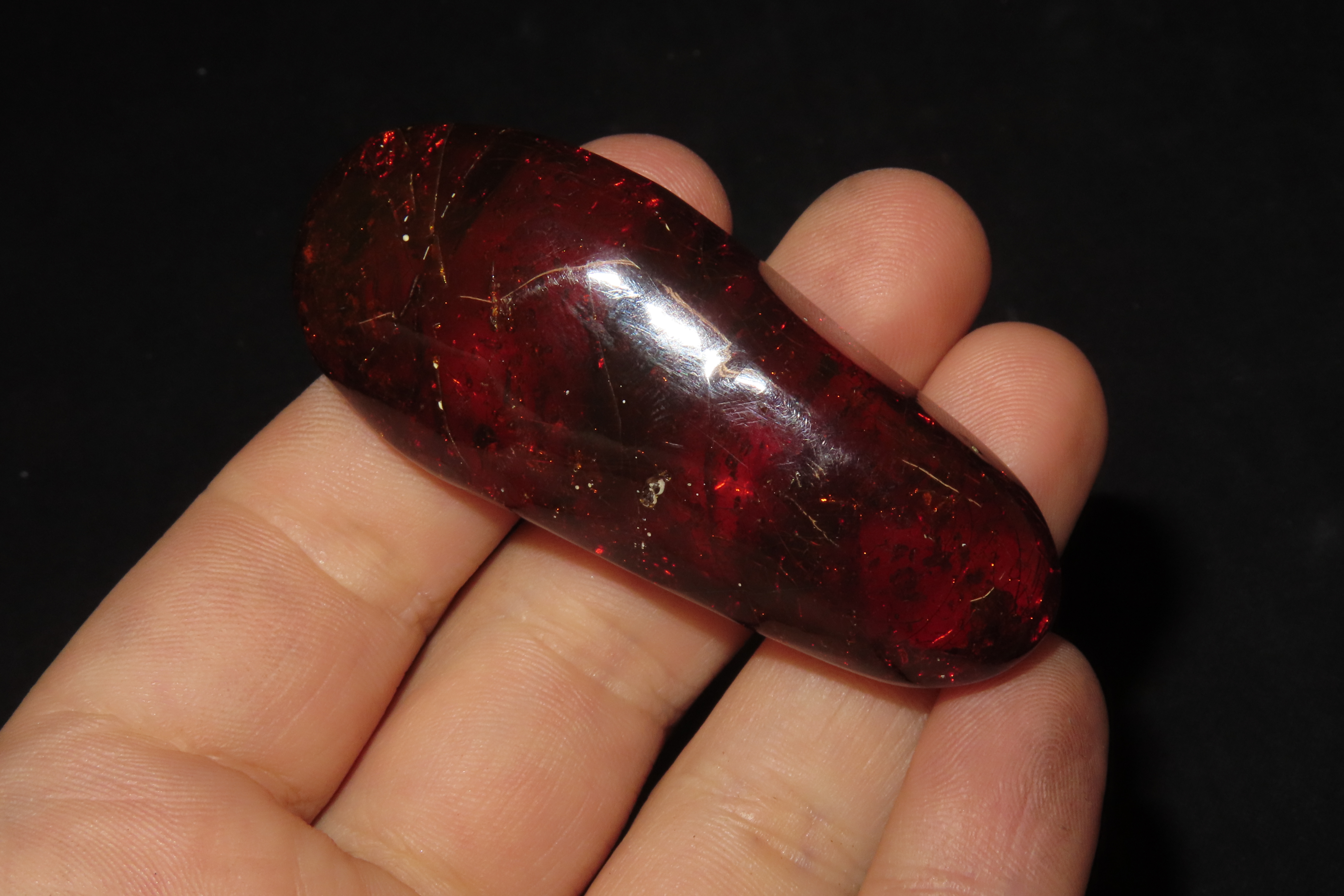 2 1/2" x 1" Beautiful Polished Amber Specimen