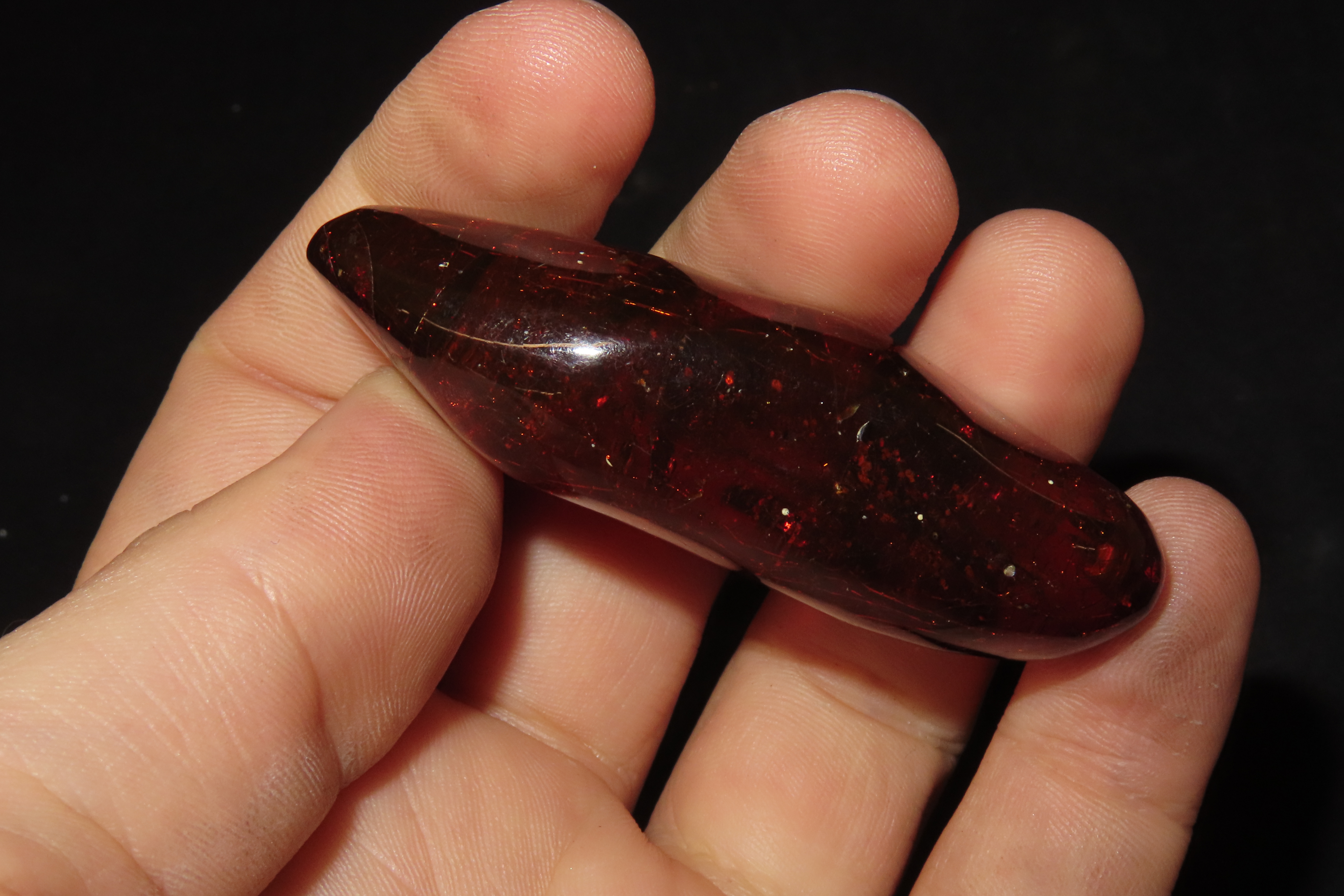 2 1/2" x 1" Beautiful Polished Amber Specimen