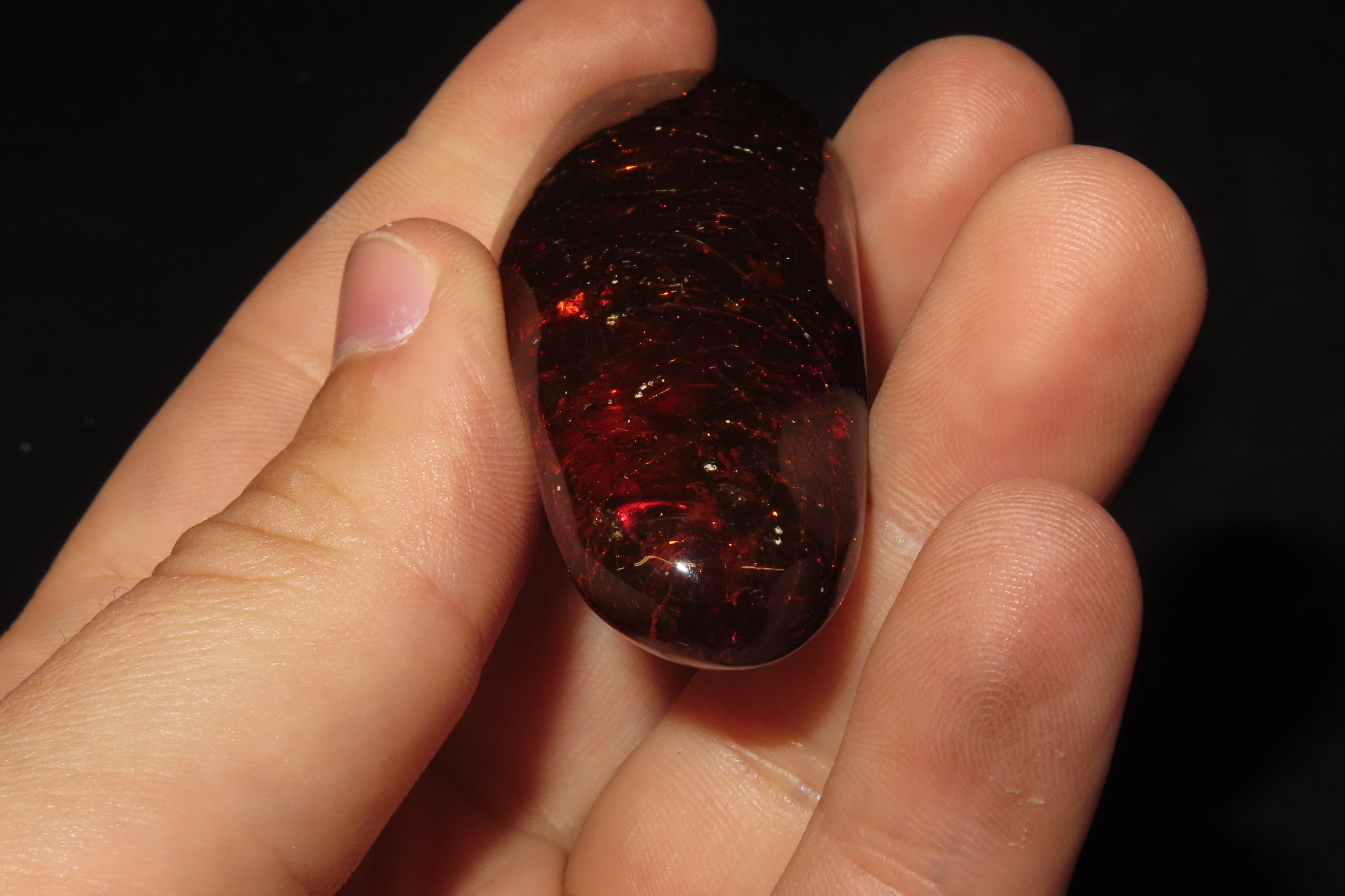 2 1/2" x 1" Beautiful Polished Amber Specimen