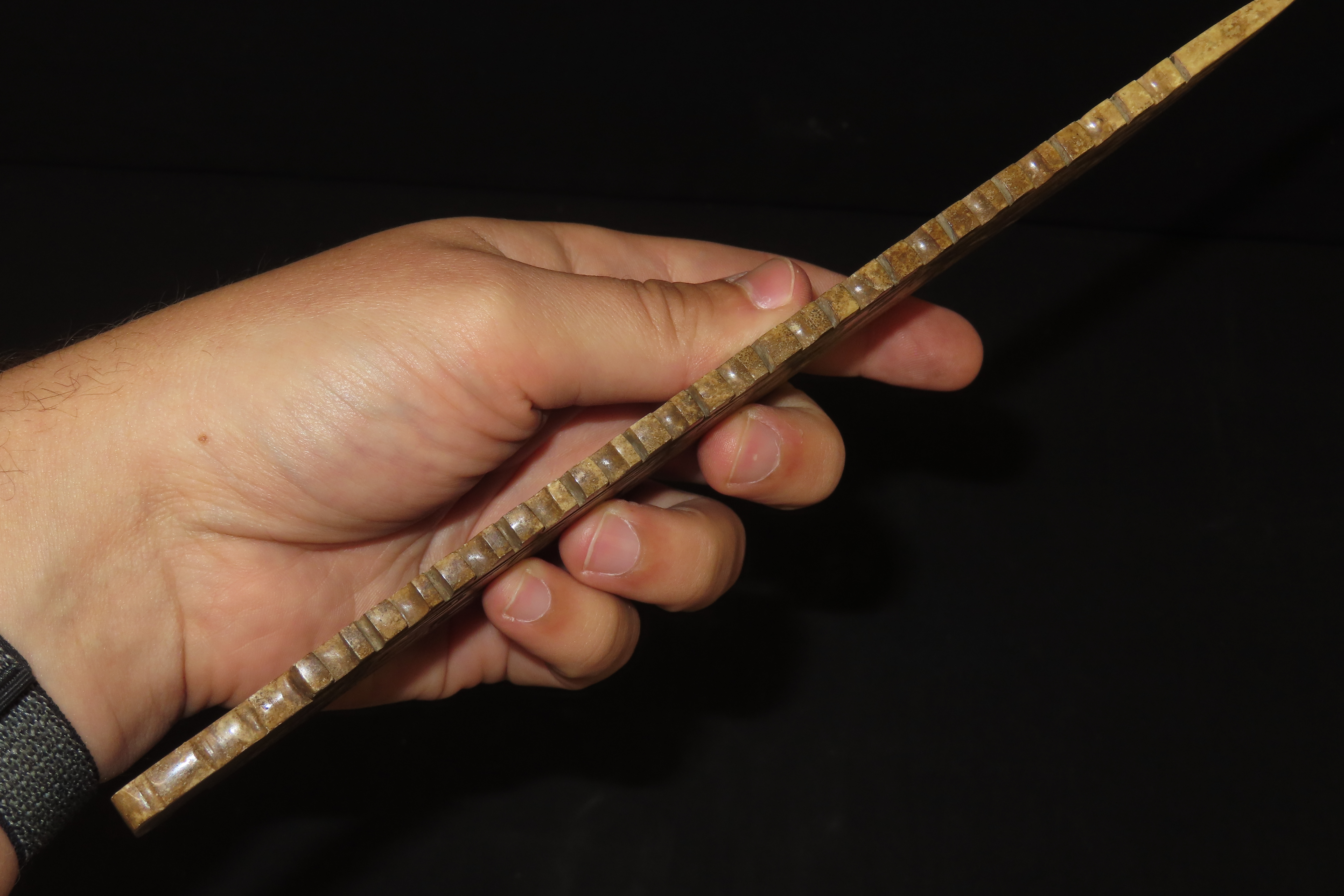 9 1/2" x 2" Ancient Chinese Jade Ceremonial Sword