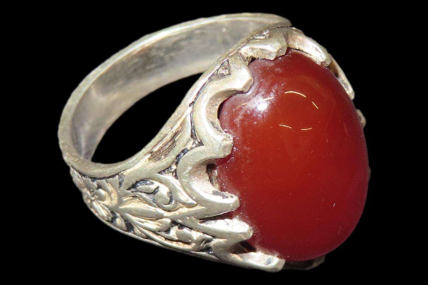 Size 9 Persian Carnelian Ring