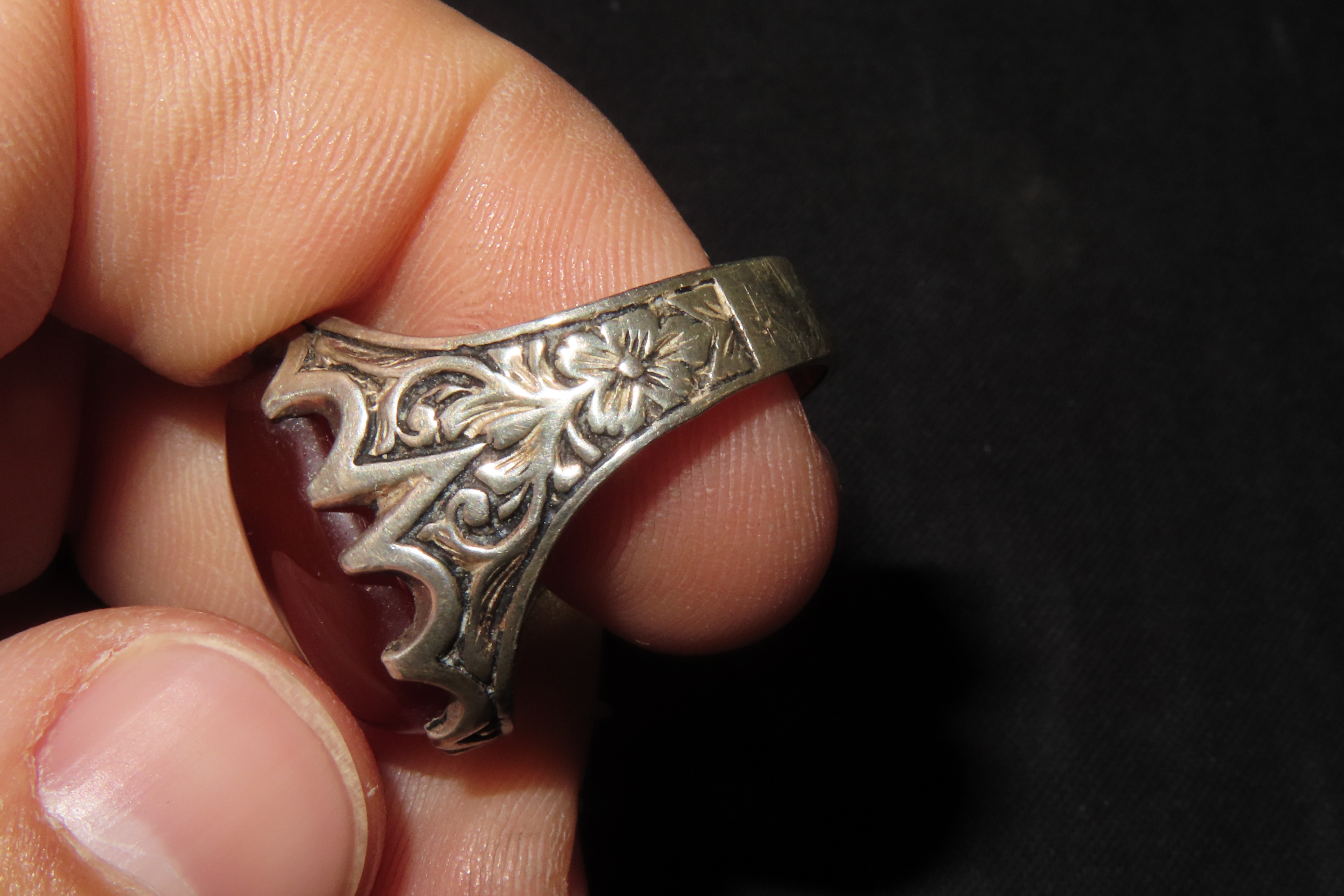 Size 9 Persian Carnelian Ring