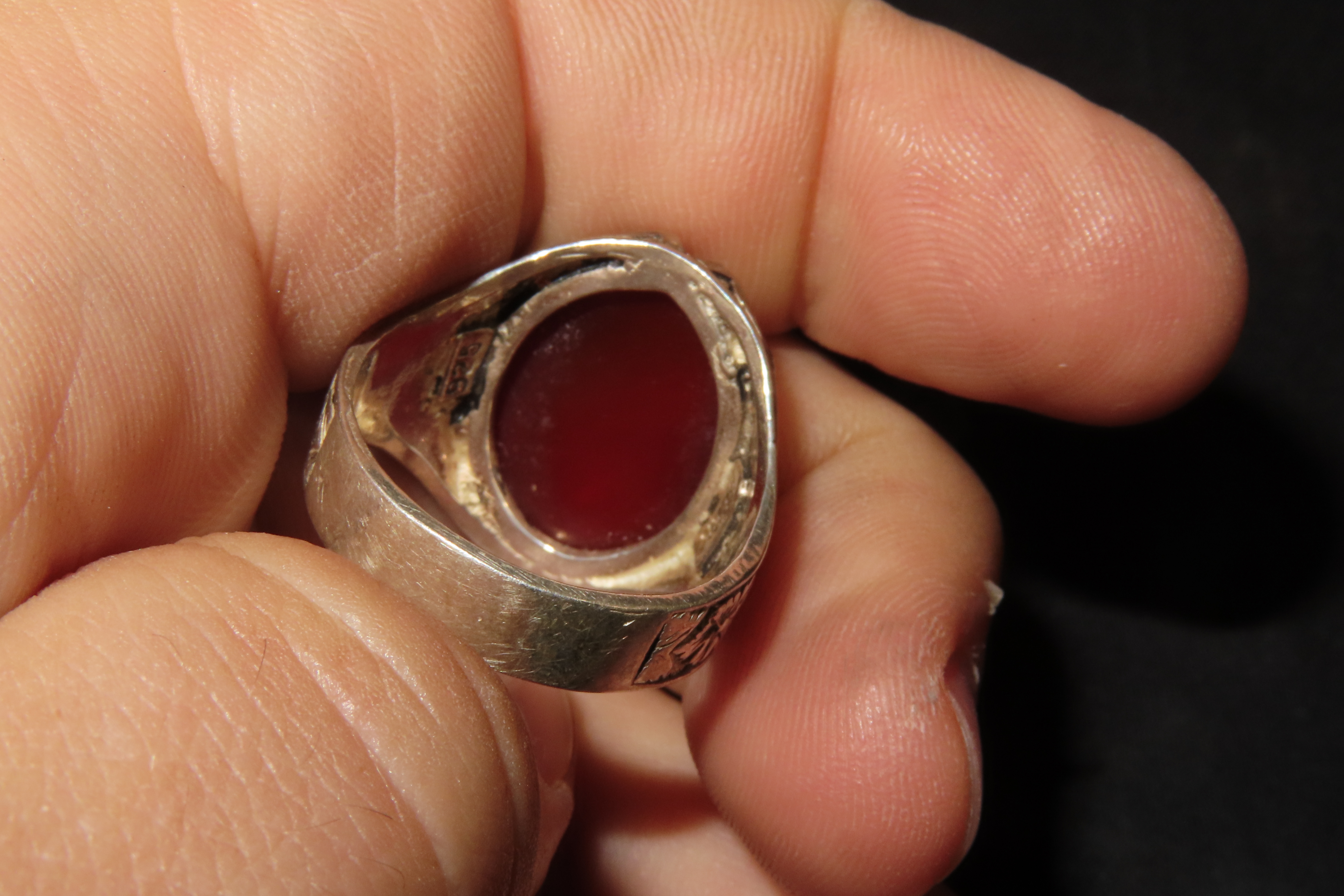 Size 9 Persian Carnelian Ring