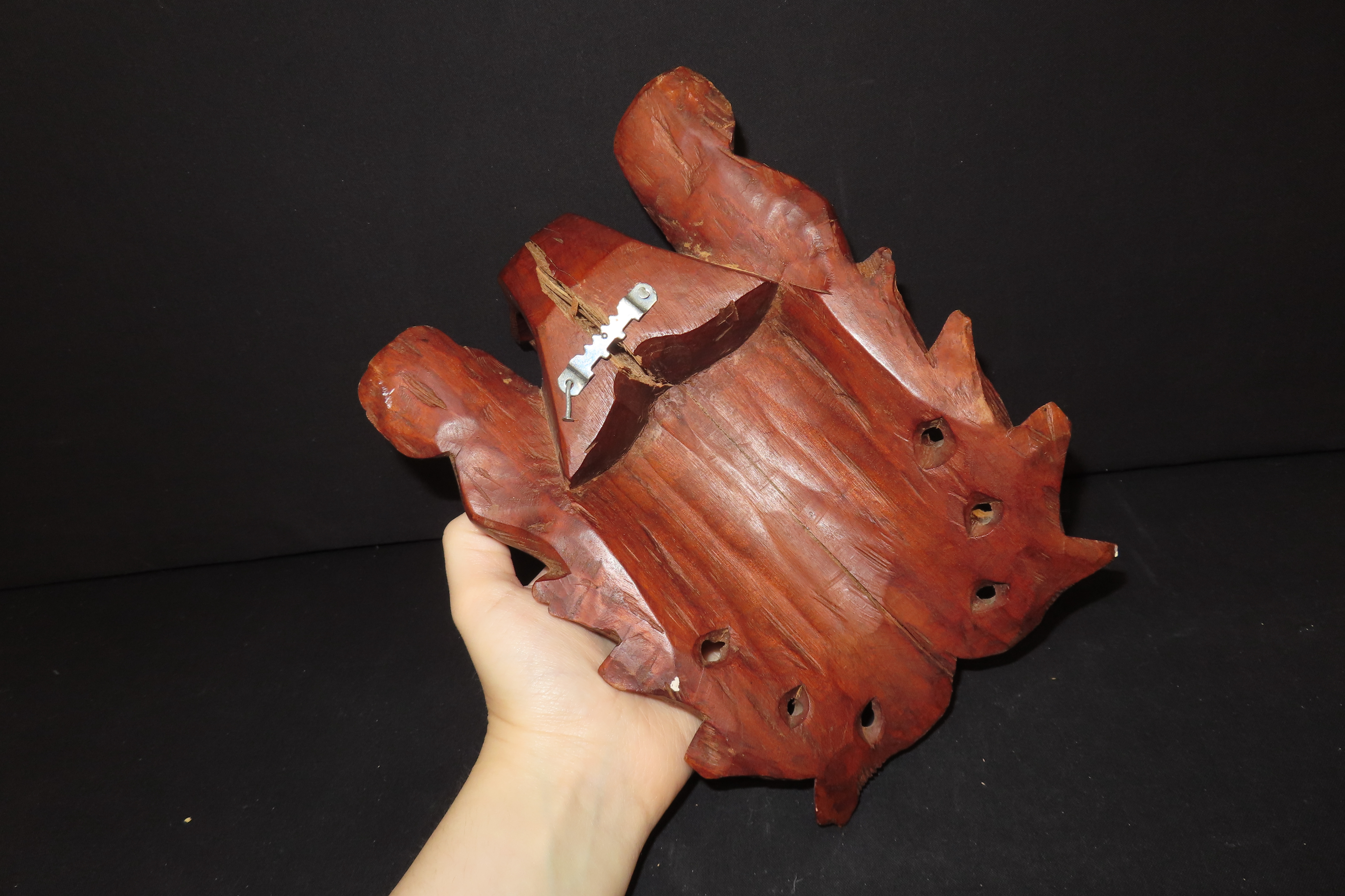 8 1/8" Japanese Shikami (Shishiguchi) Mask, Wood