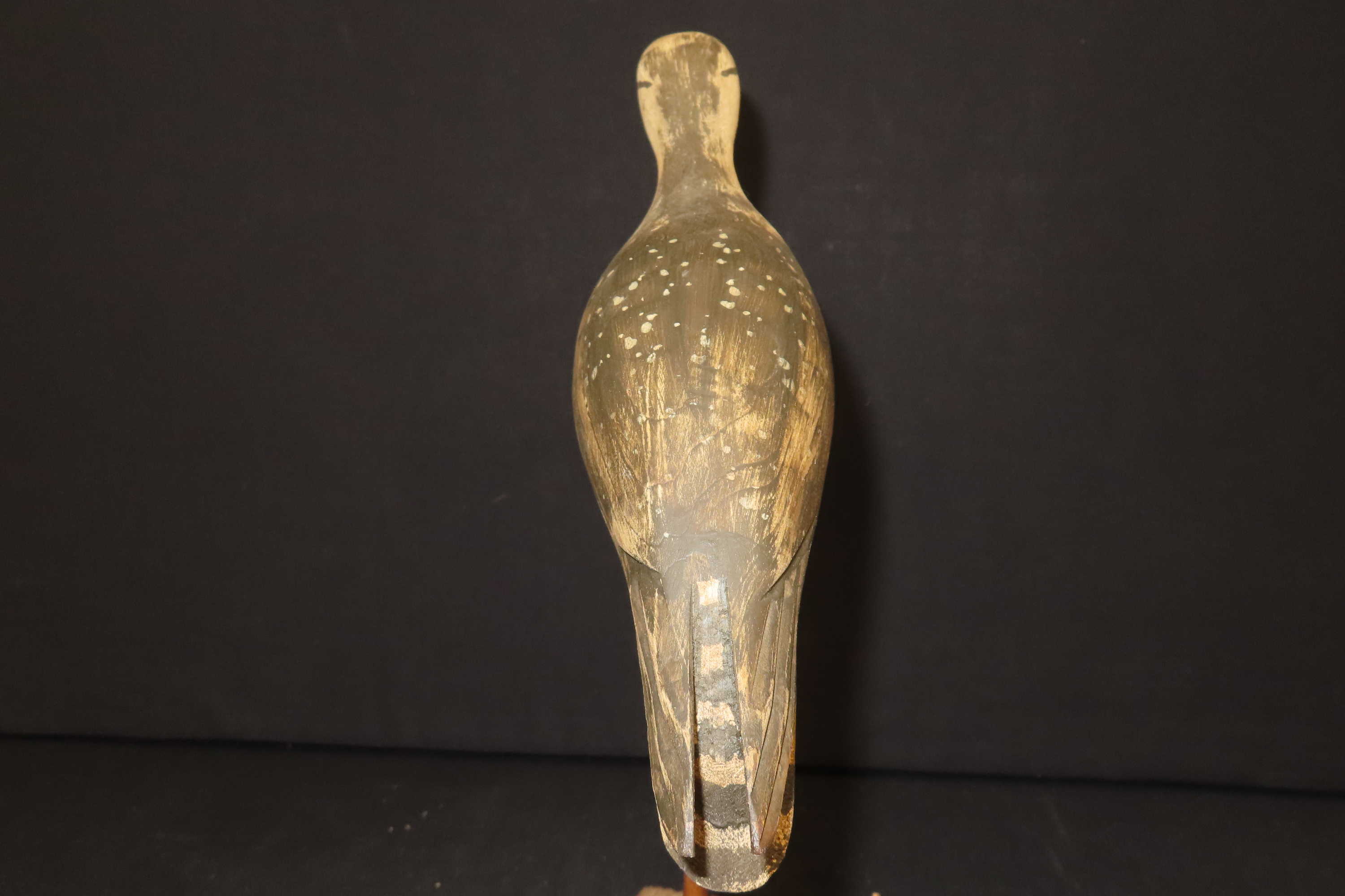 11.5" Vintage Carved Wooden Shore Bird Figurine by William Kirkpatrick