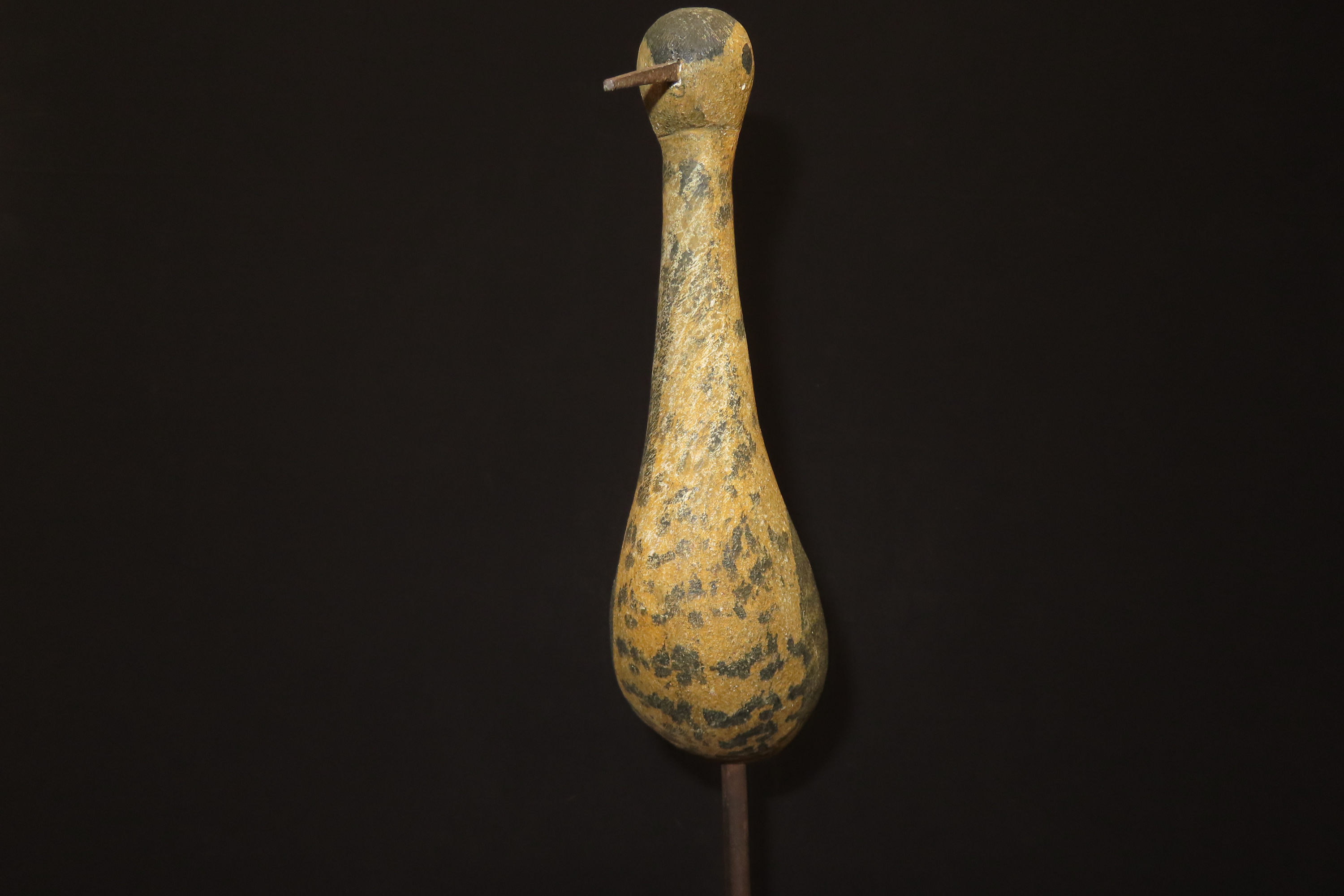 17 5/8" Vintage Carved Wooden Shore Bird Figurine