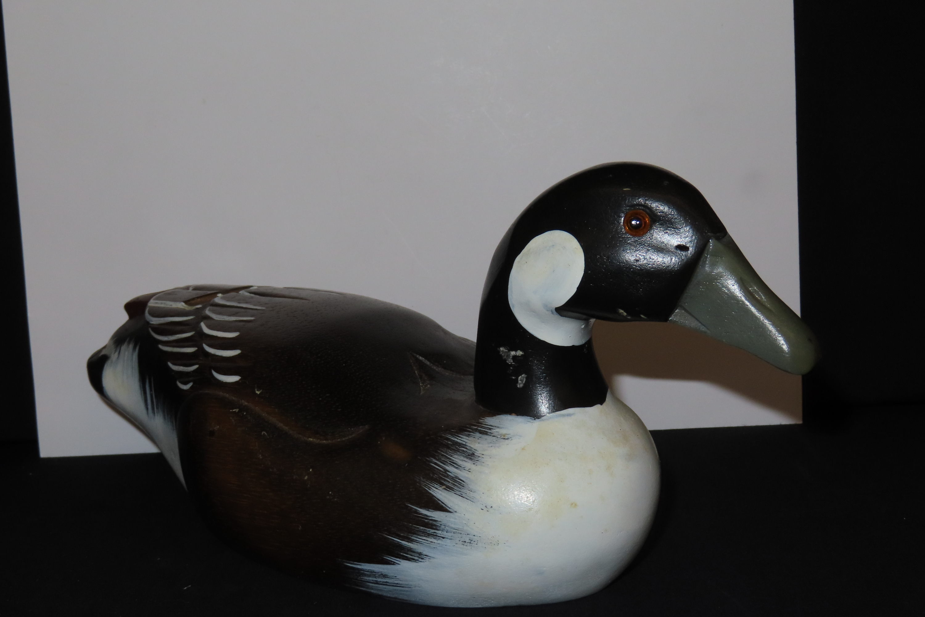 10 1/2" x 4 3/4" Antique Wooden Duck Decoy