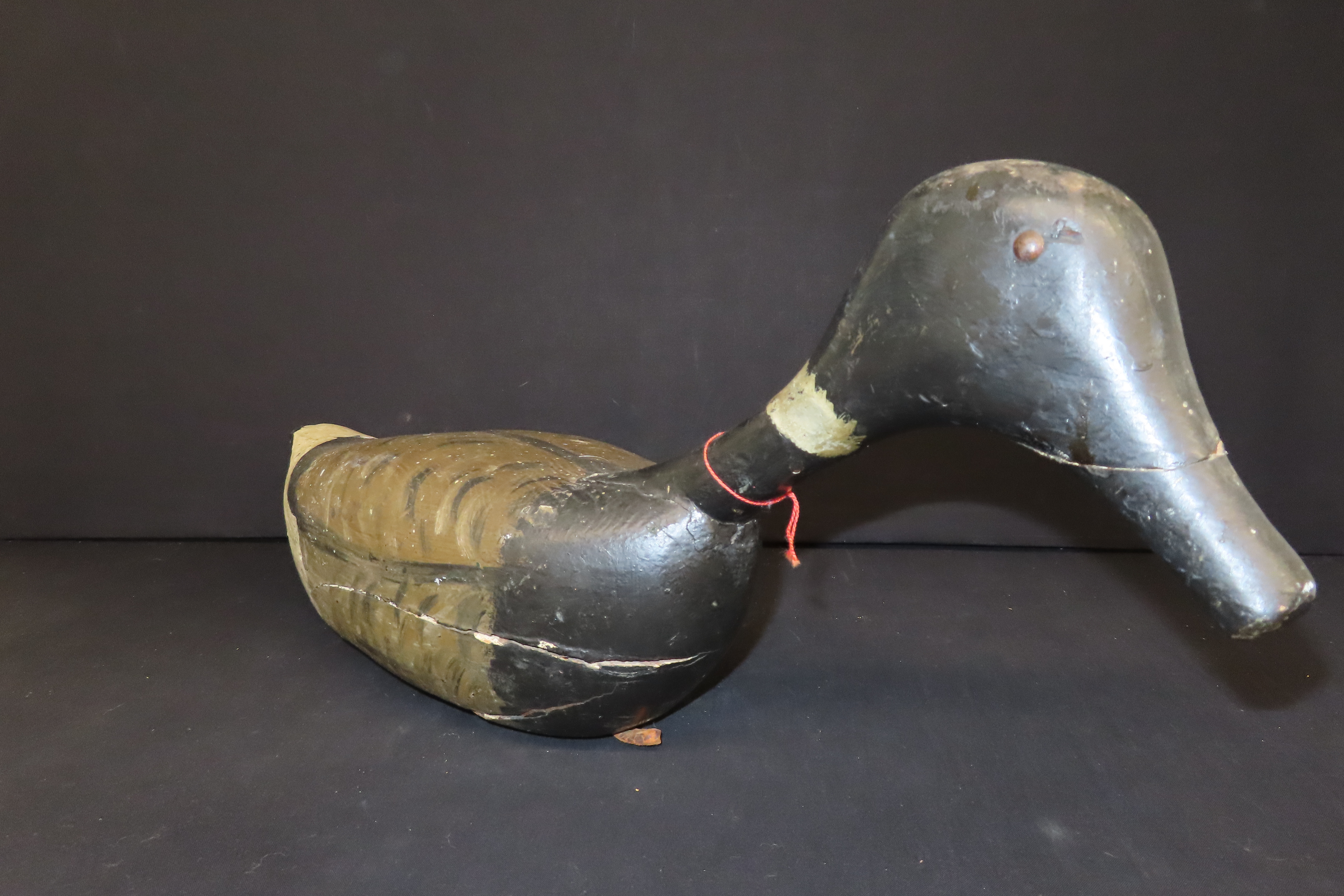23 3/4" x 9 1/4" Antique Brant or Canada Goose Decoy