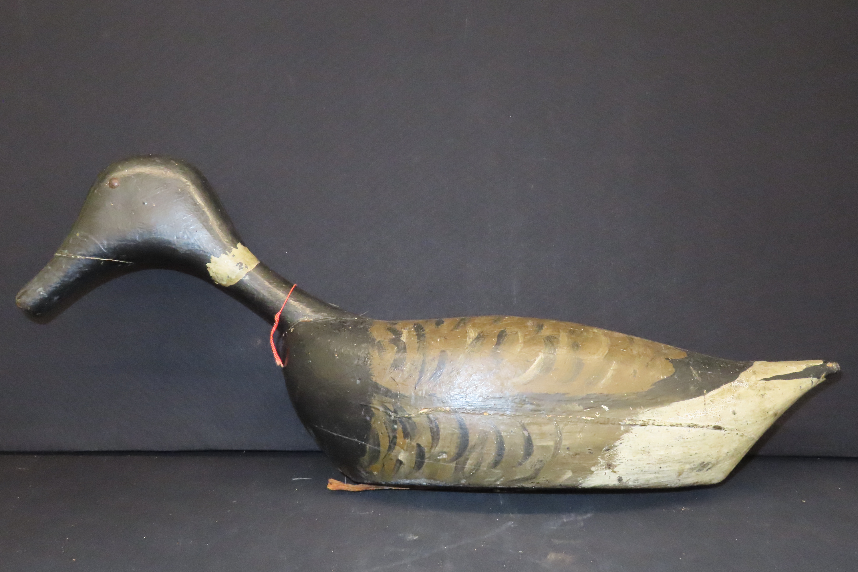 23 3/4" x 9 1/4" Antique Brant or Canada Goose Decoy