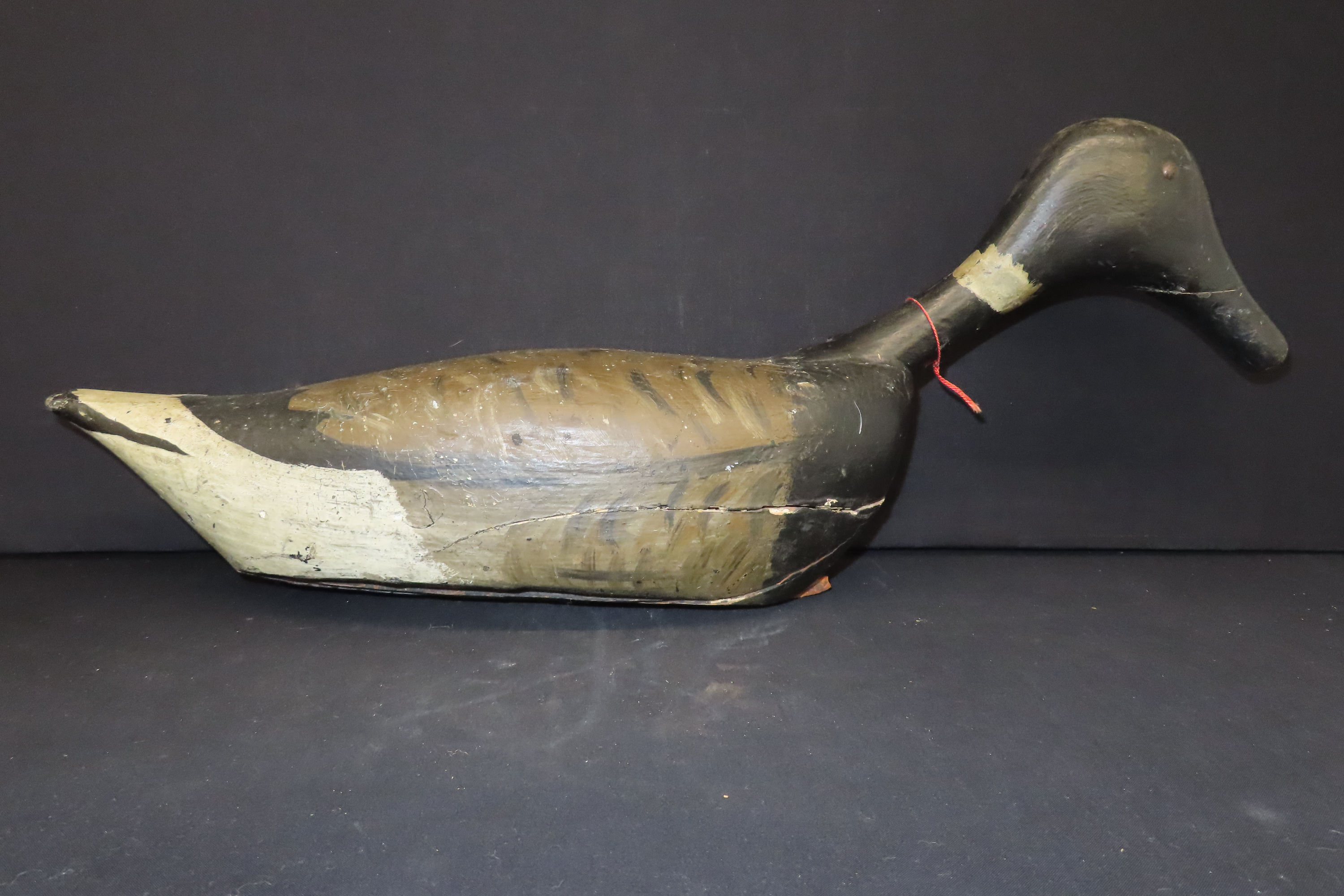23 3/4" x 9 1/4" Antique Brant or Canada Goose Decoy