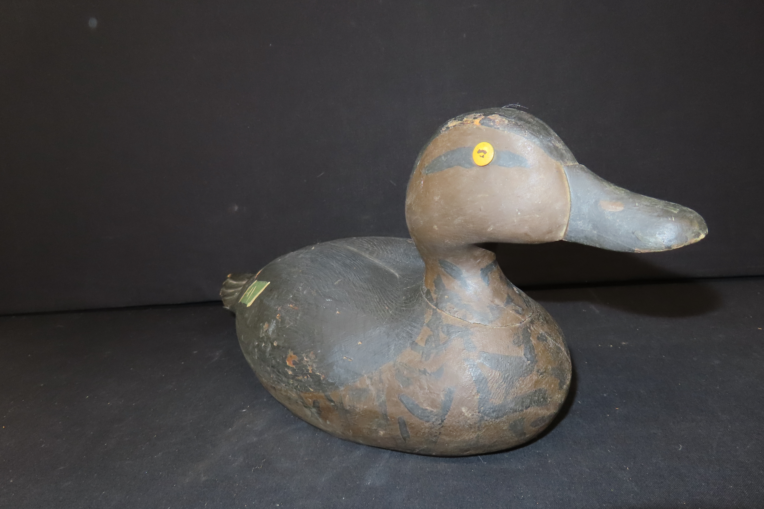 15" x 6 1/4" Antique Duck Decoy