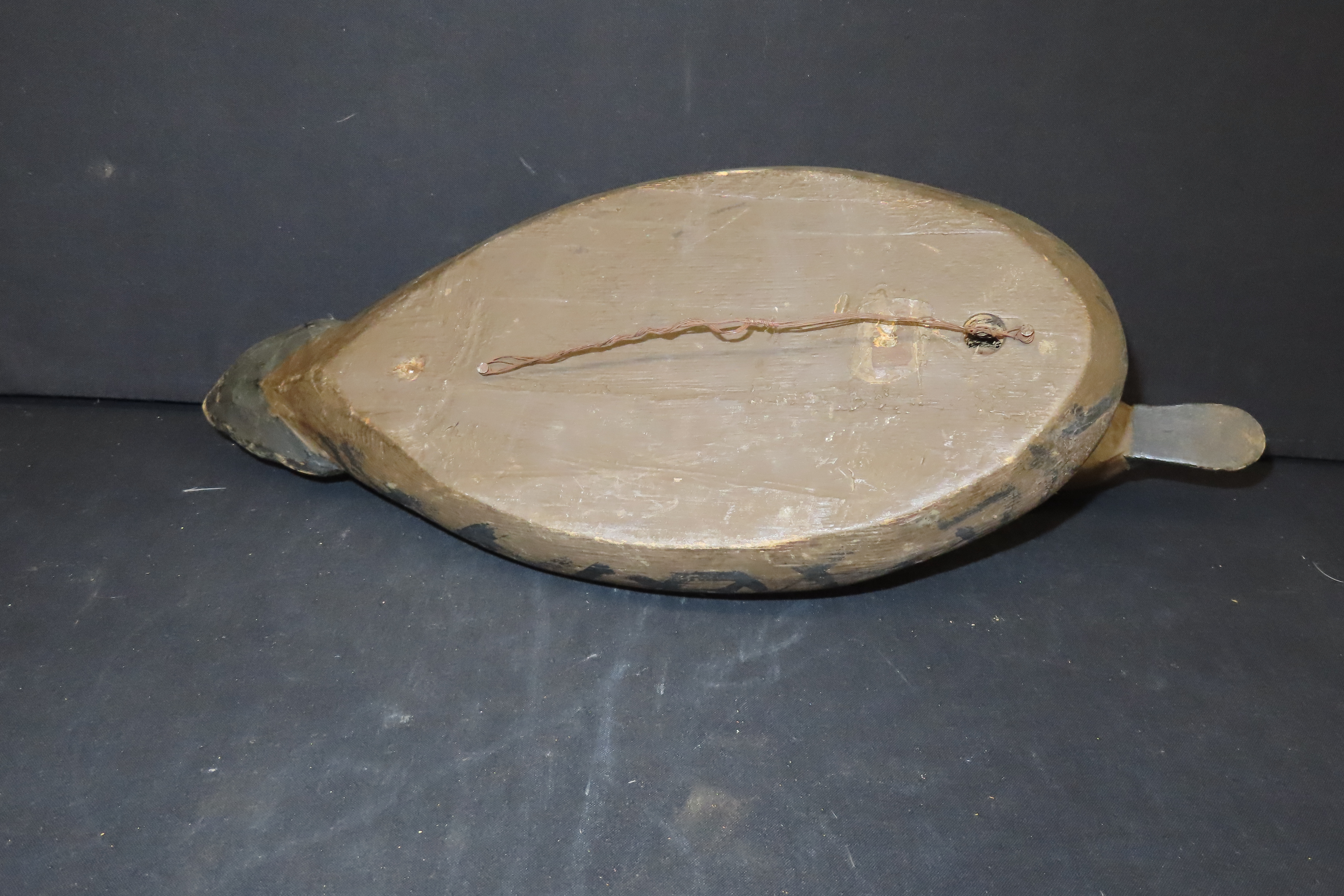 15" x 6 1/4" Antique Duck Decoy