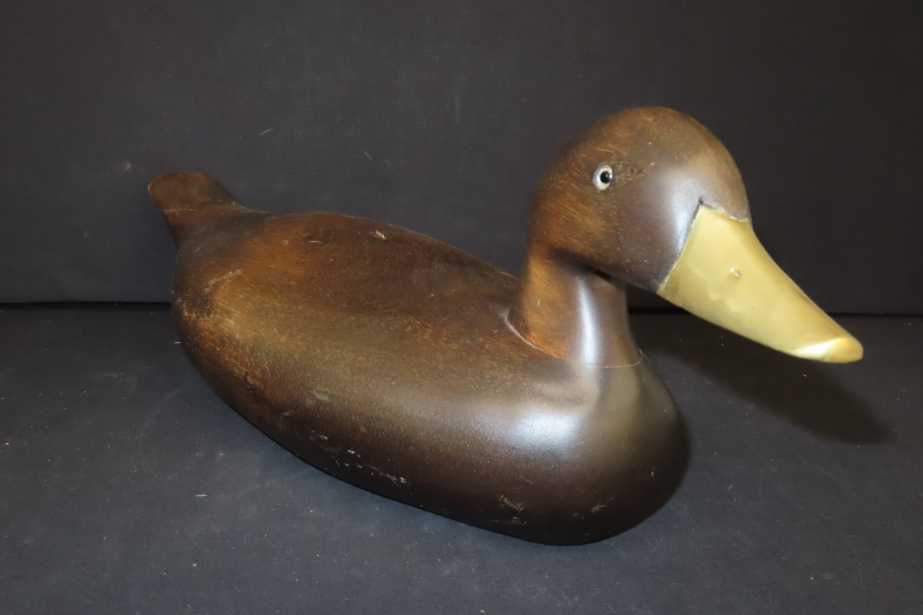 17 1/2" x 6 3/4" Antique Duck Decoy