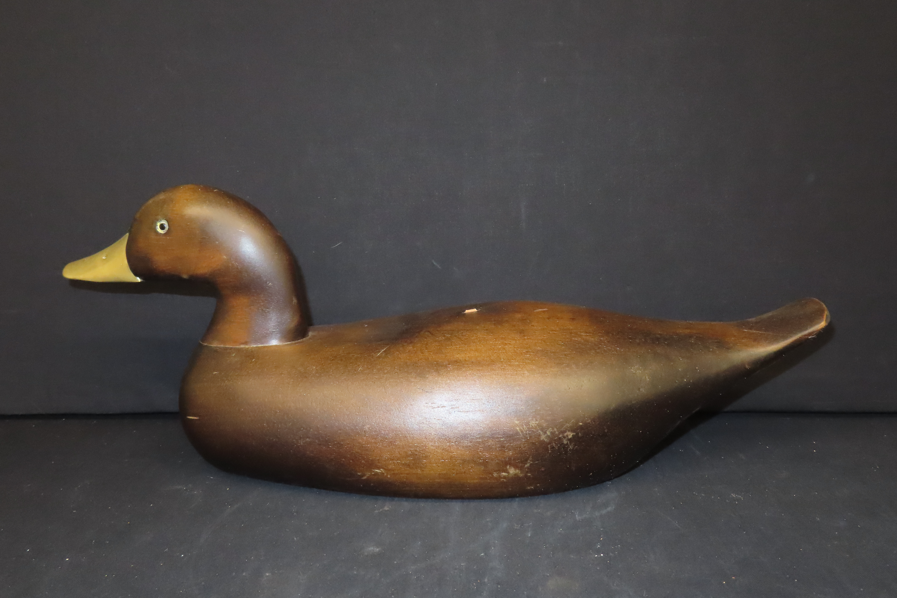 17 1/2" x 6 3/4" Antique Duck Decoy