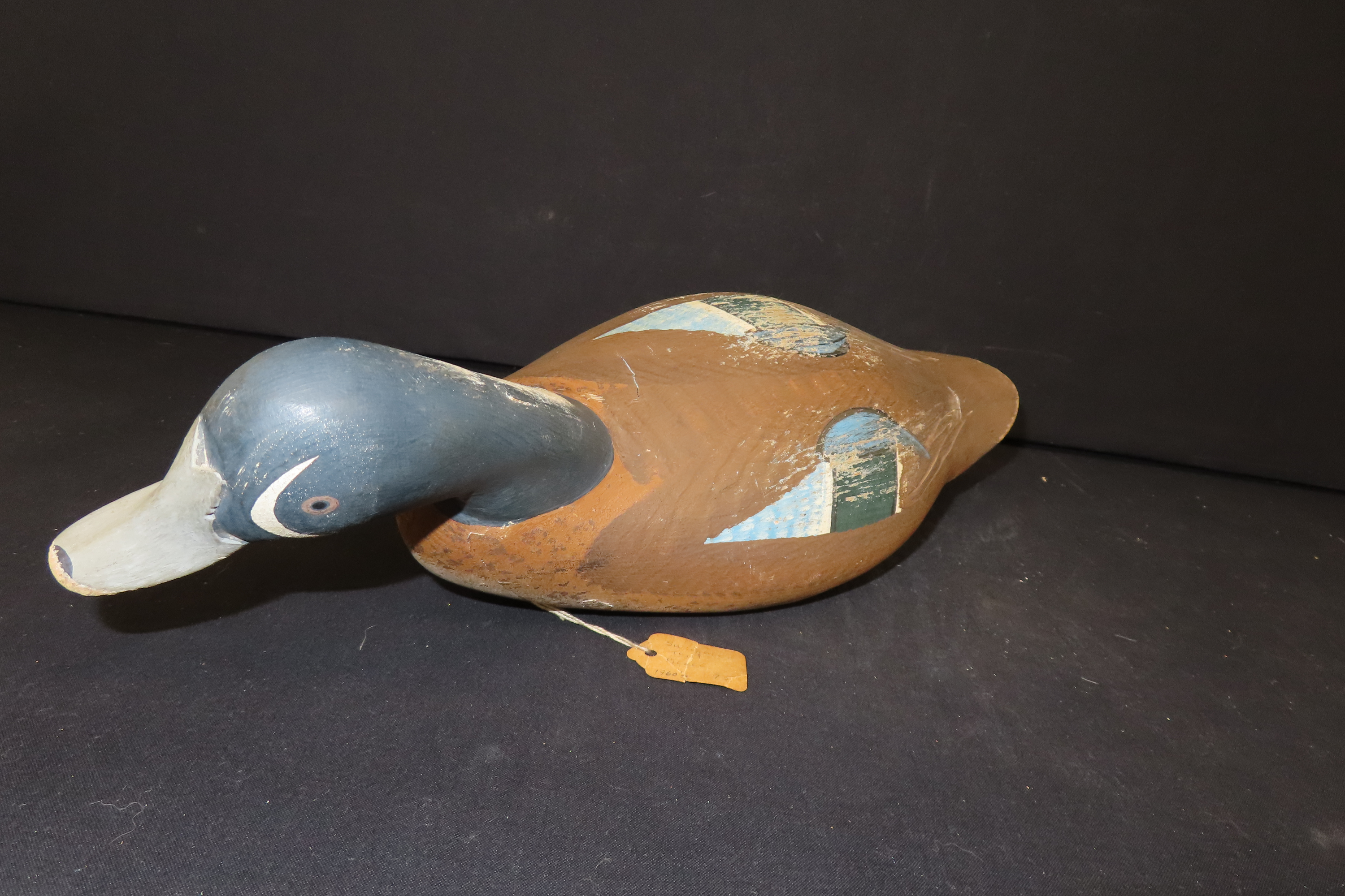 15 1/4" x 6 1/4" Antique Duck Decoy