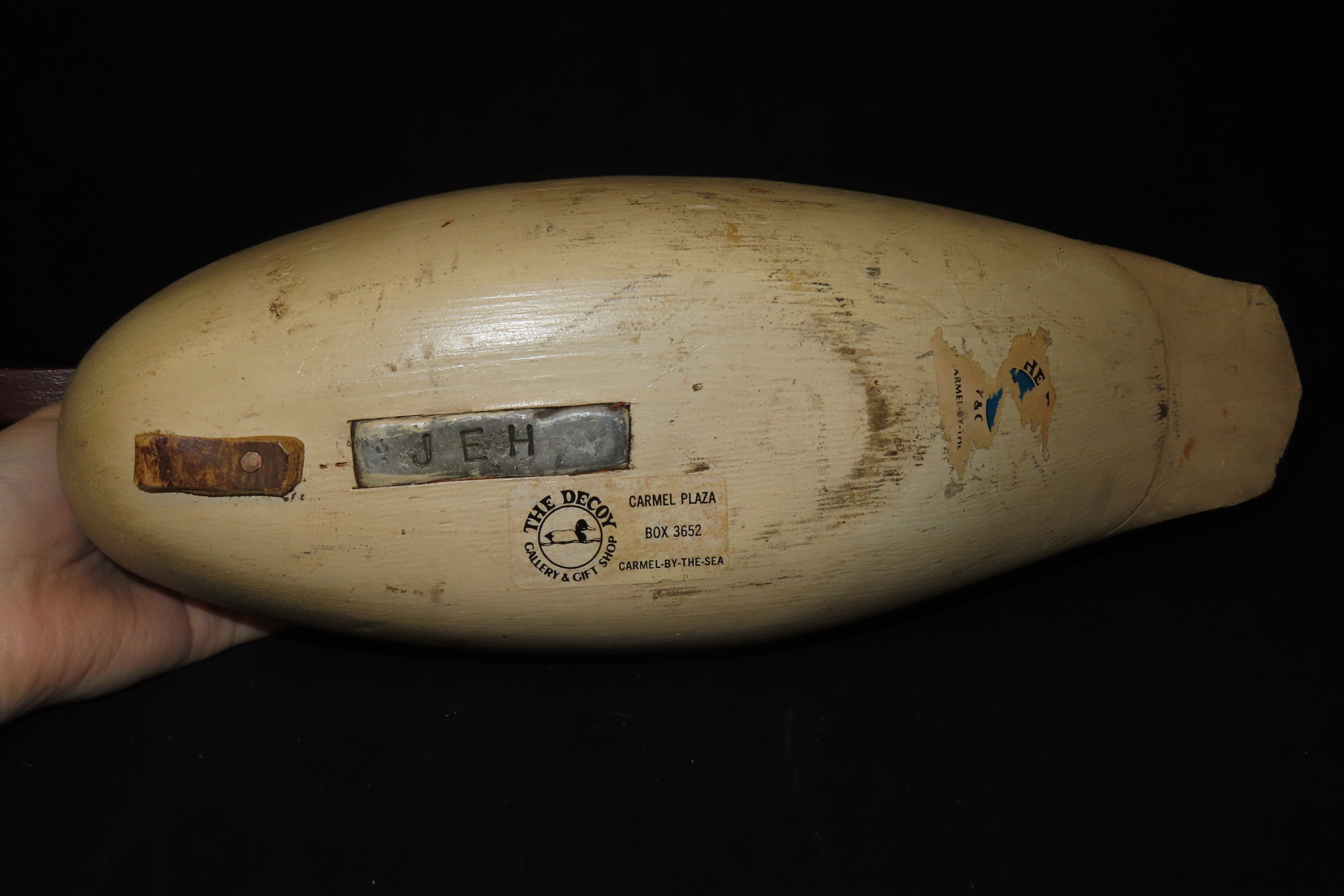 16 1/2" x 6 1/2" Hand-Carved Antique Duck Decoy