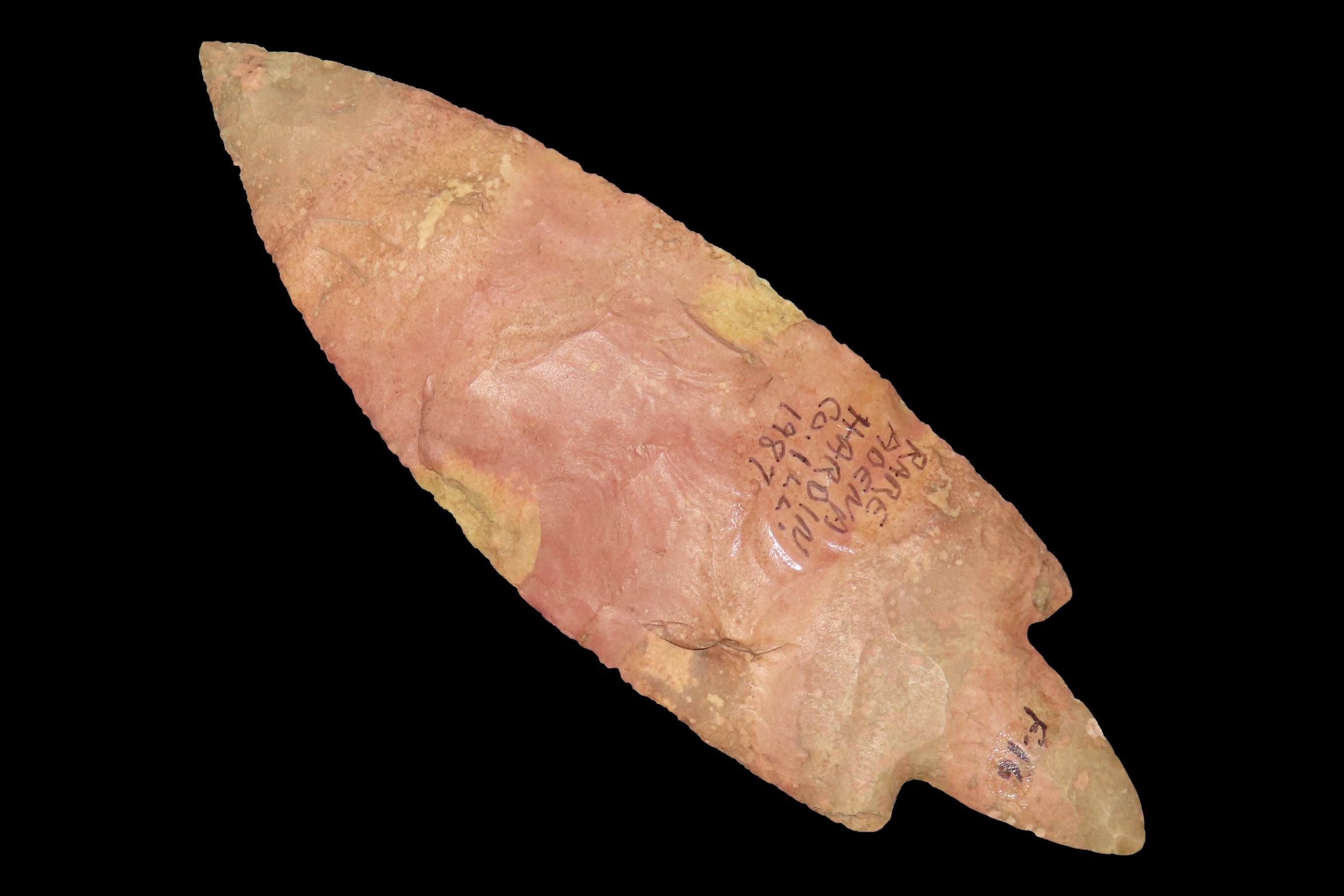 6 3/8" First Stage Adena, Found in Hardin Co. Illinois in 1987, Ex. Perry, Ex. Tommy Butel Collection
