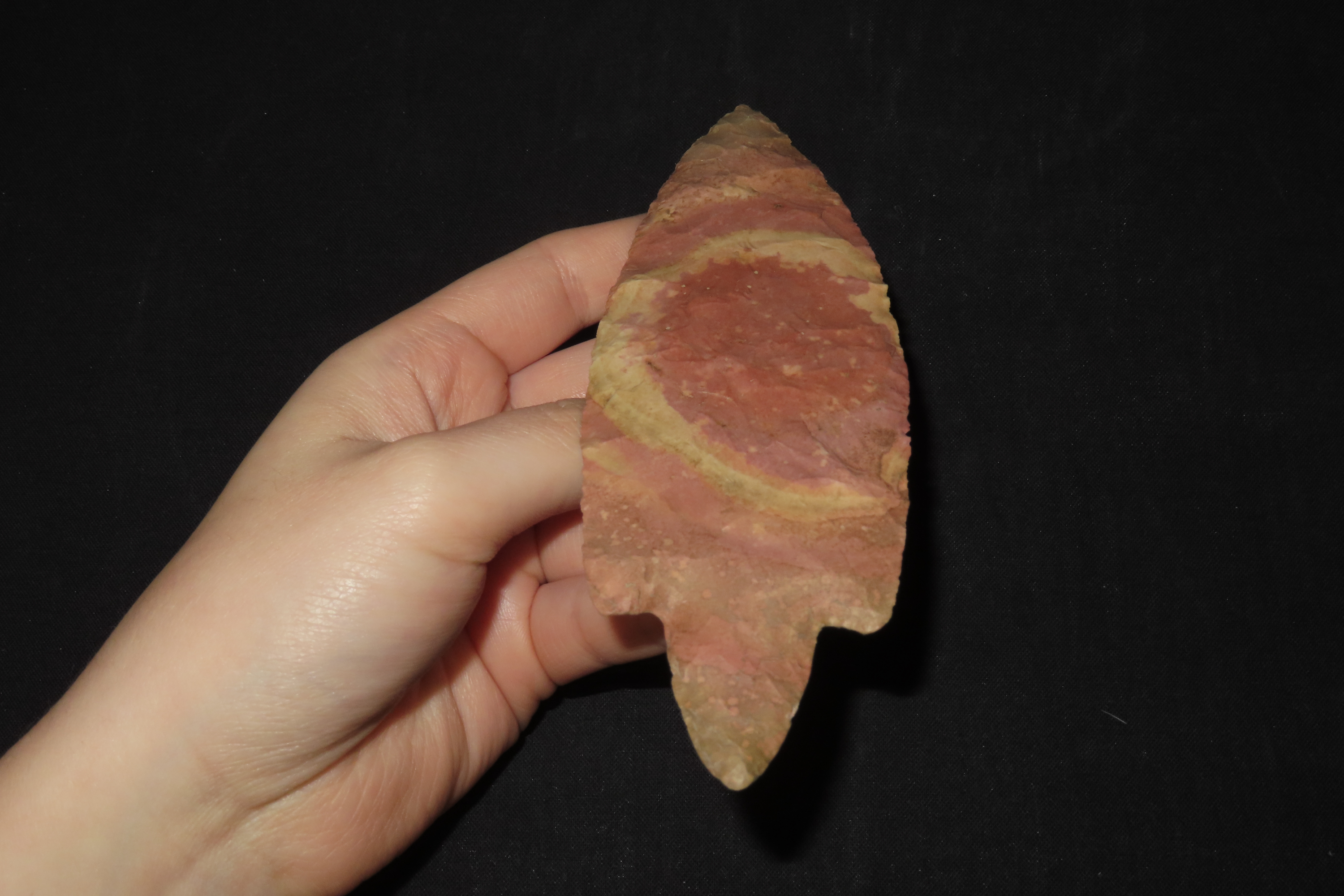 6 3/8" First Stage Adena, Found in Hardin Co. Illinois in 1987, Ex. Perry, Ex. Tommy Butel Collection