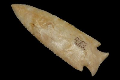4 1/2" Hardin, Made of Kaolin, Found in Massac Co. Illinois, Ex. George Billings Collection