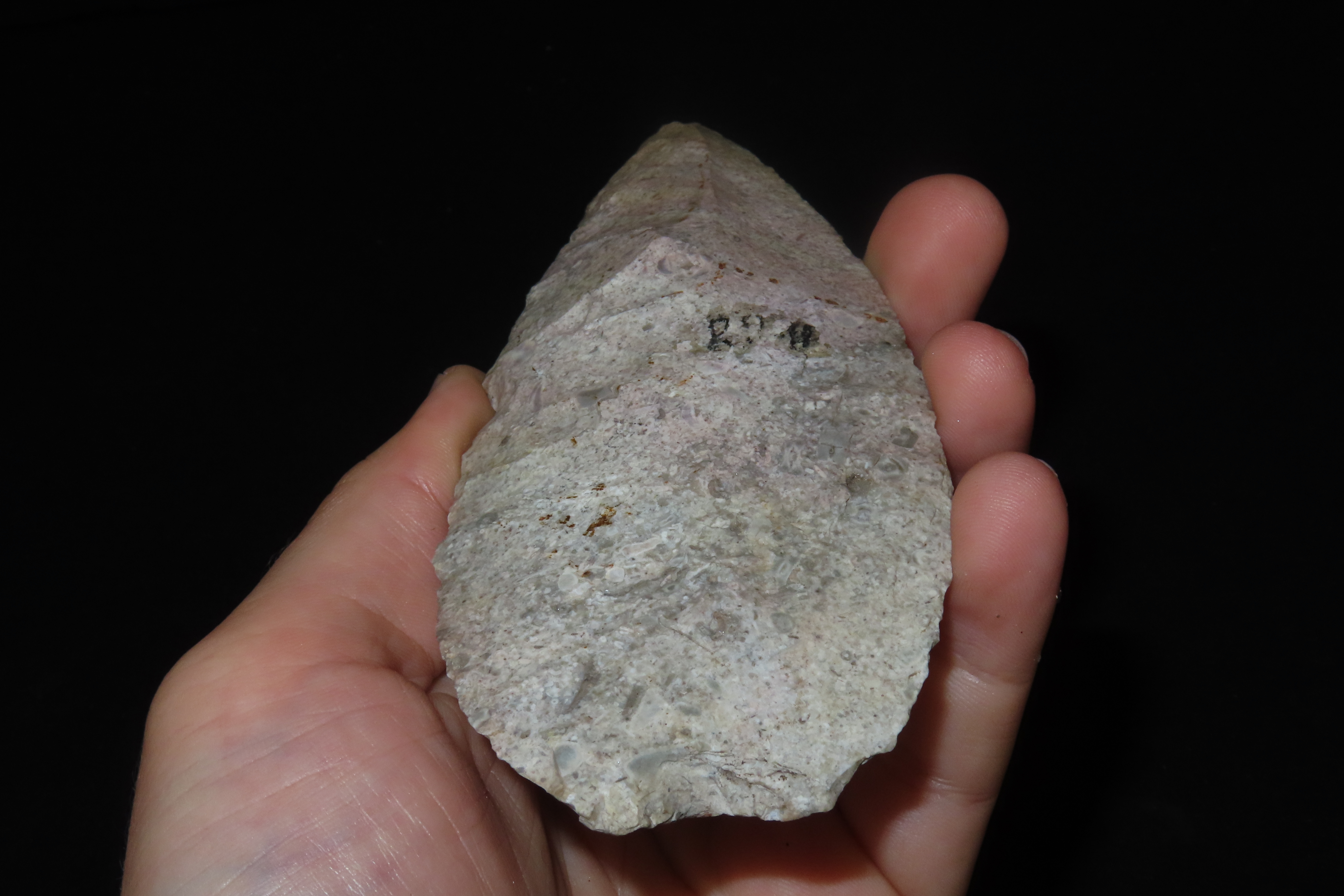Huge 5 7/8" Archaic Knife Blade found in Southern Missouri. Well patinated with nice color! Nice large Example!