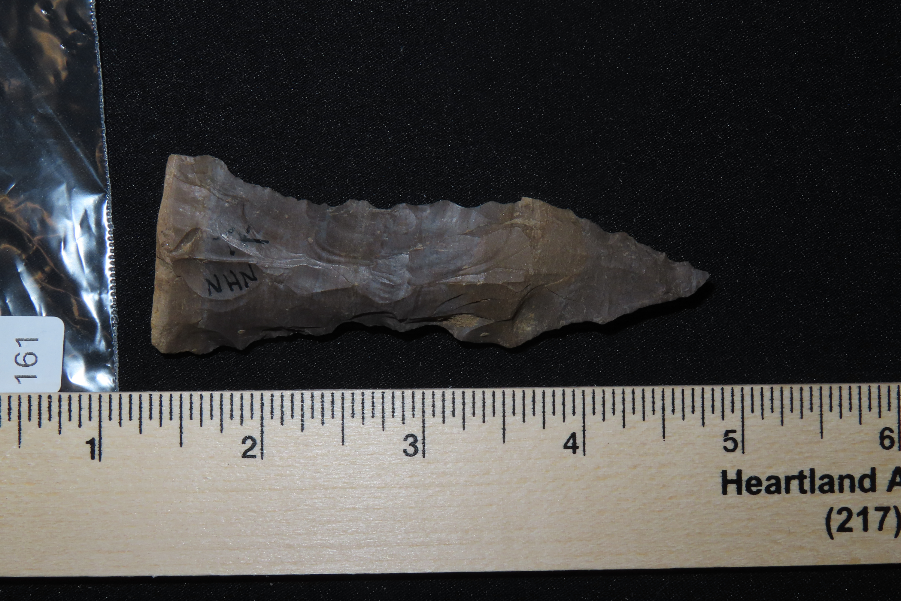 3 1/2" Eccentric Flint Dagger / Duck River Sword found in Hardin Co., Tennessee.
