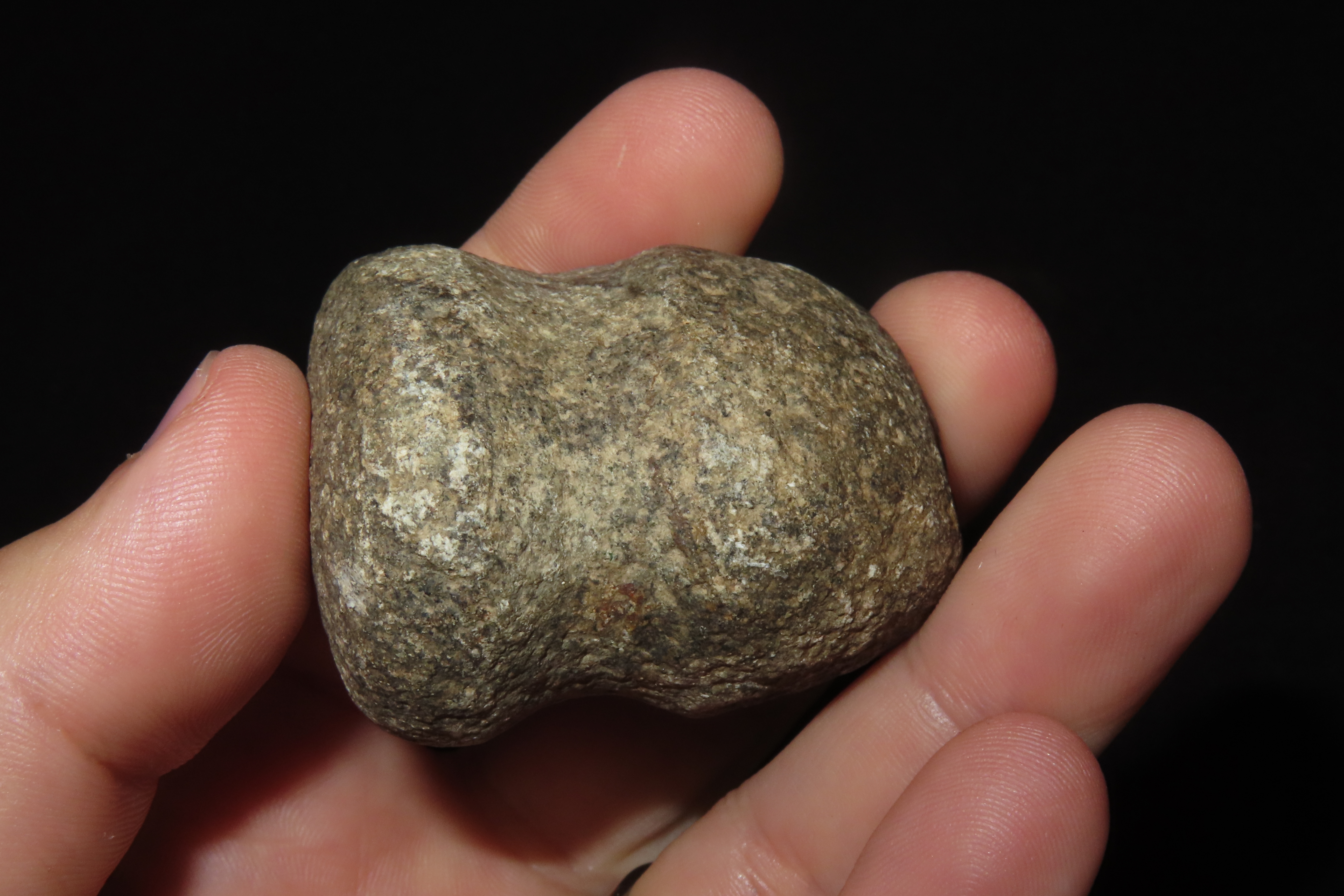 Grooved Hardstone Hammerstone /Axe found in Hamilton County Ohio. Nice example!